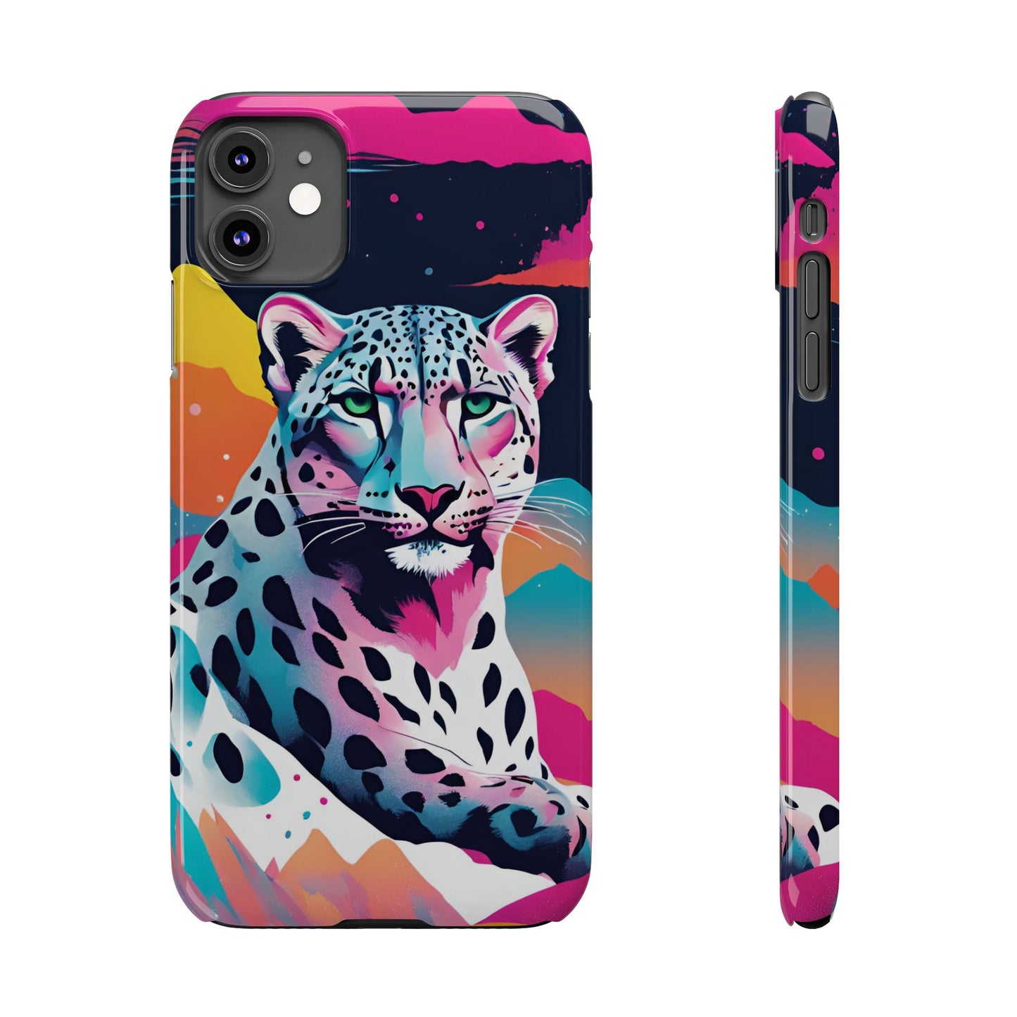 Snow Leopard Slim Phone Case