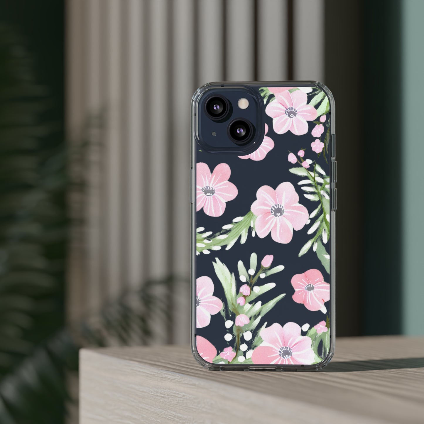 Watercolor Flower Clear Phone Case