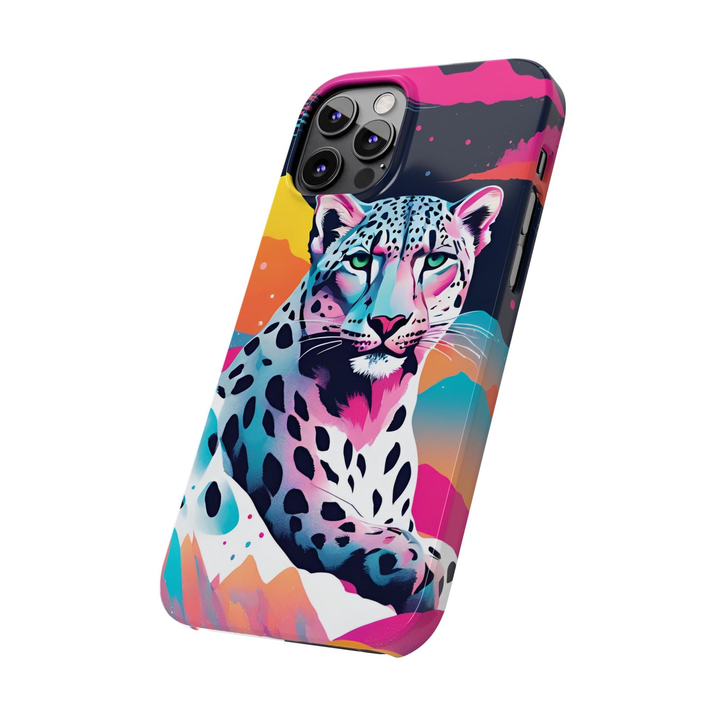 Snow Leopard Slim Phone Case