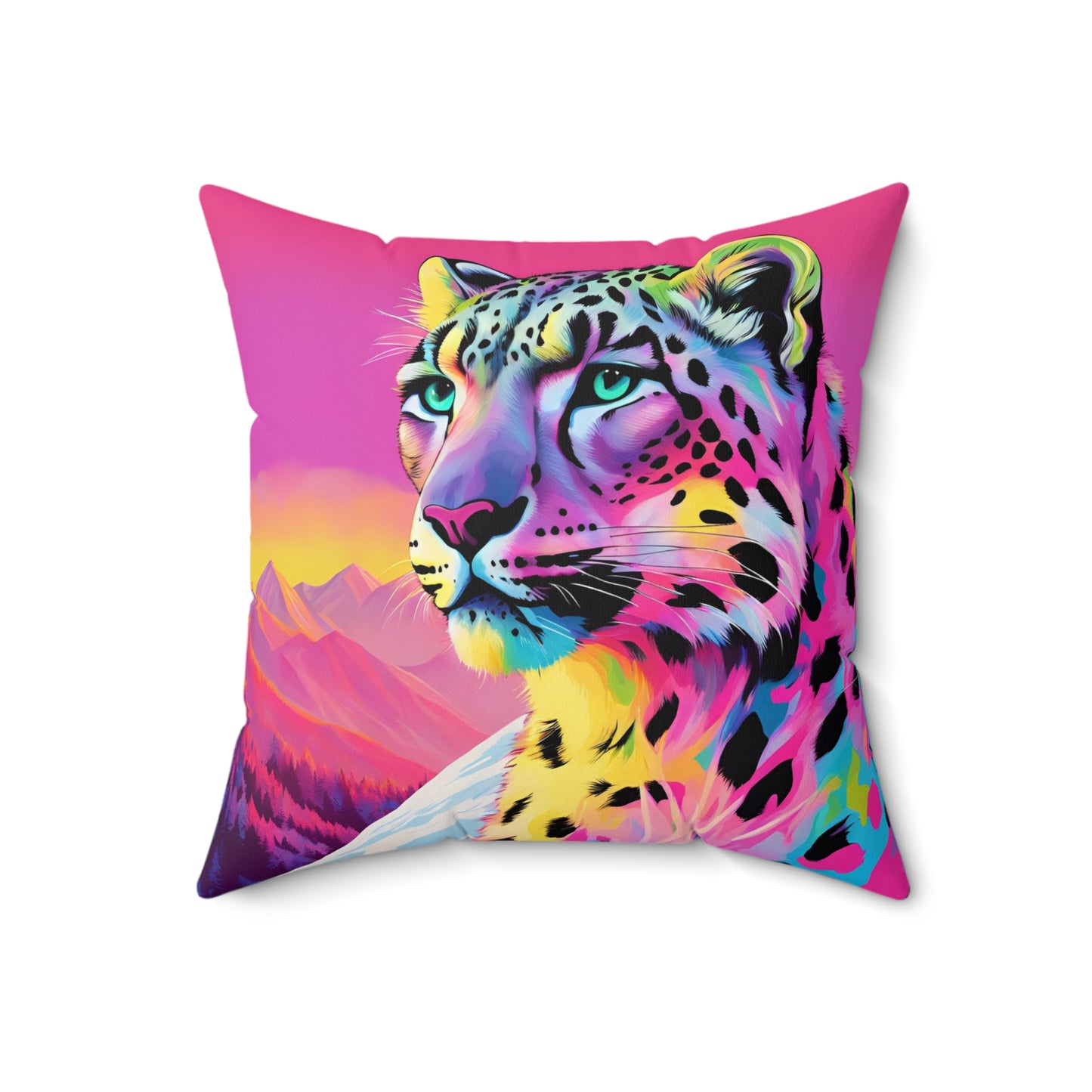 Snow Leopard Pillow
