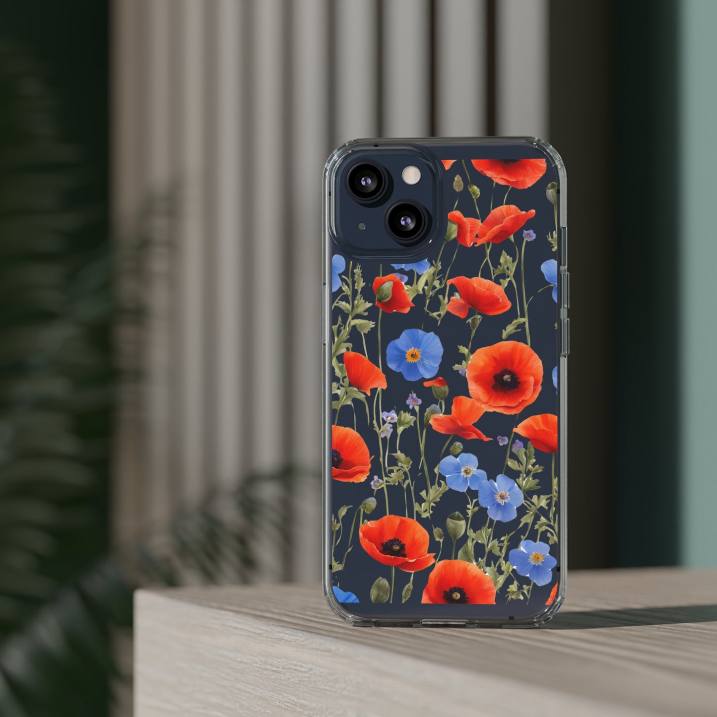 Poppy Clear Phone Case