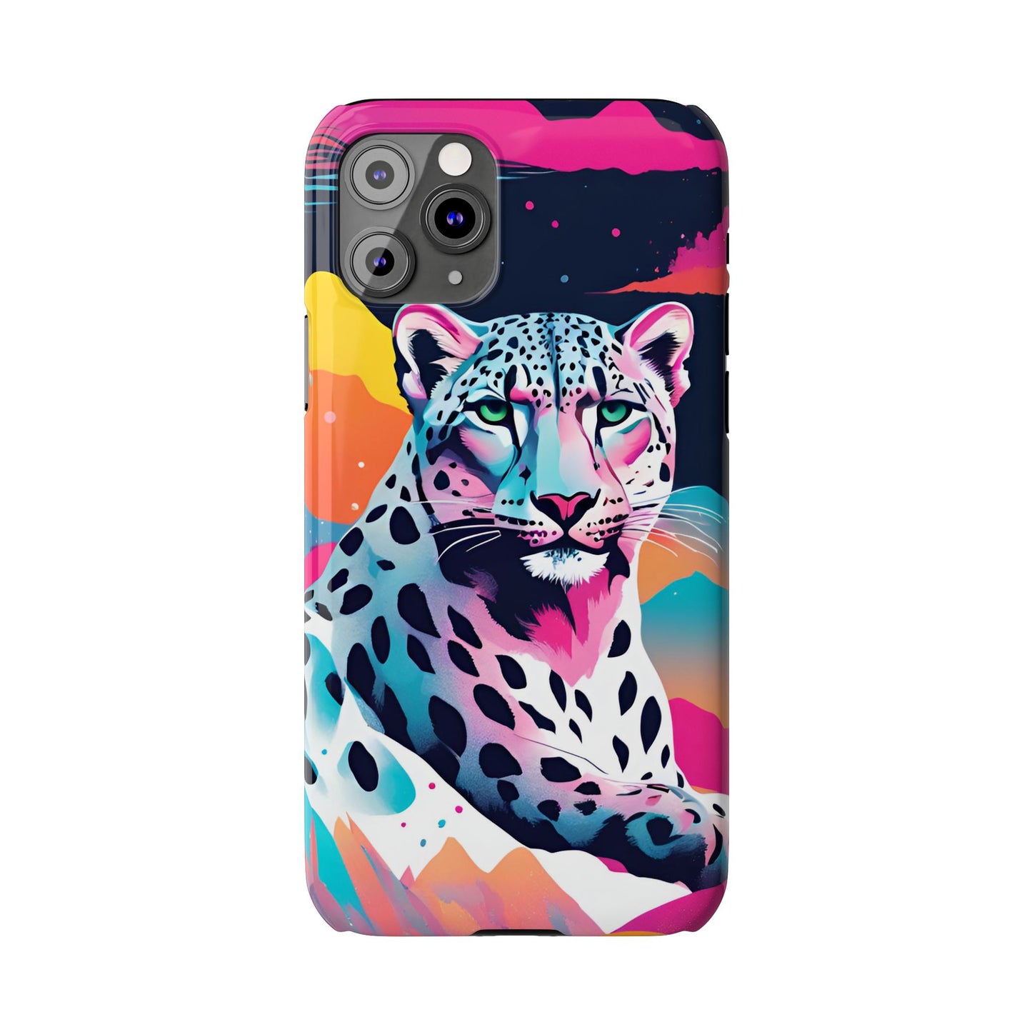 Snow Leopard Slim Phone Case