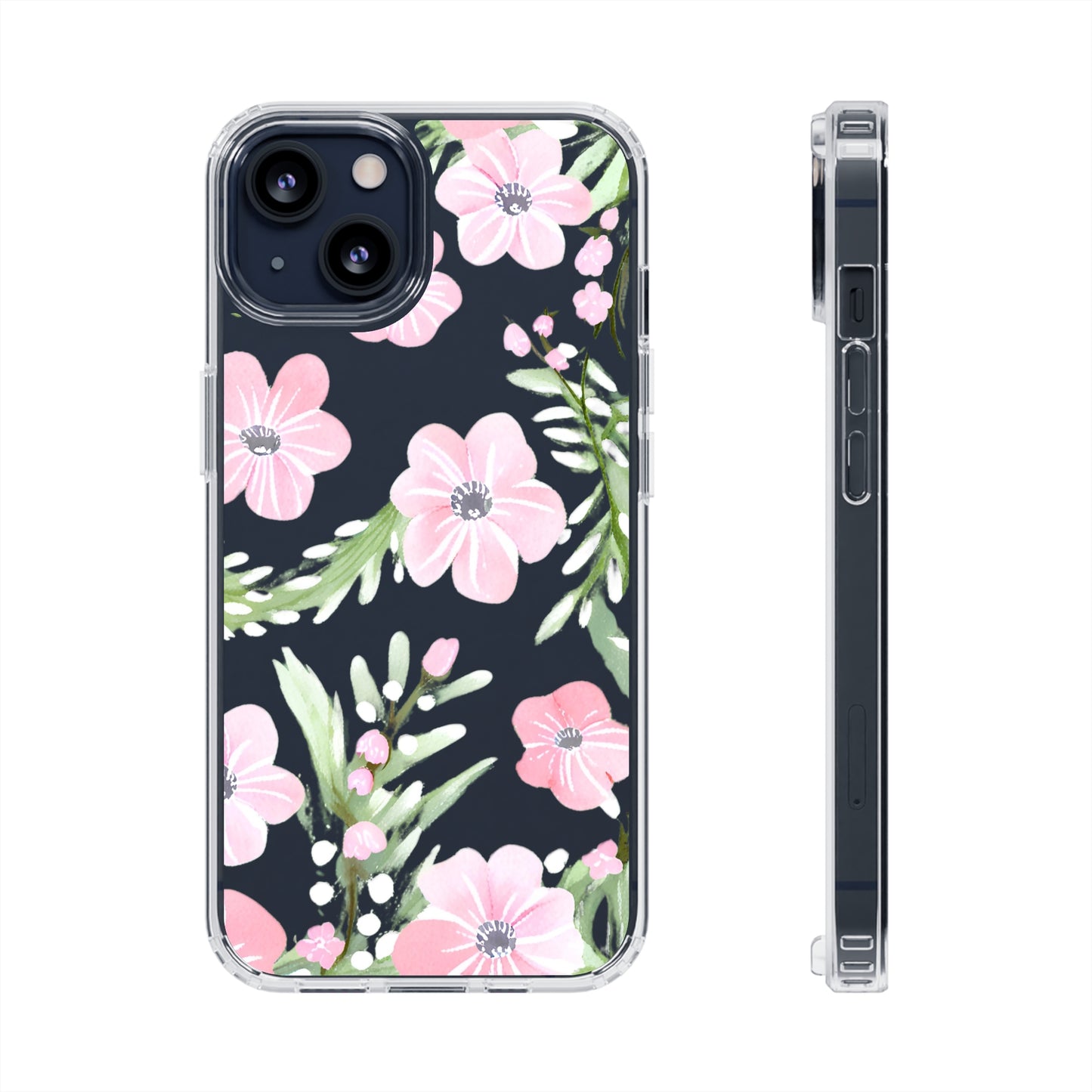 Watercolor Flower Clear Phone Case