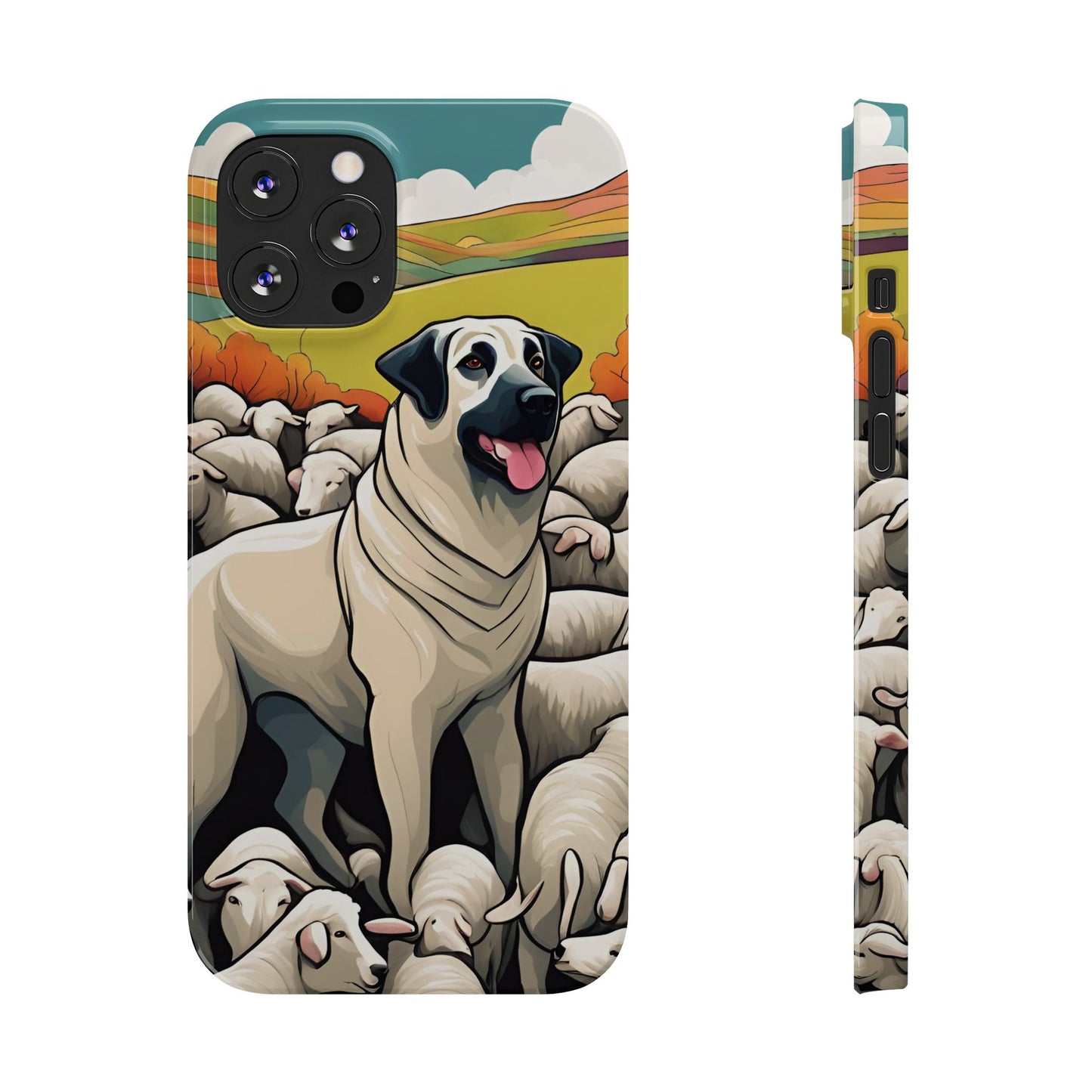Kangal with flock Slim Phone Case