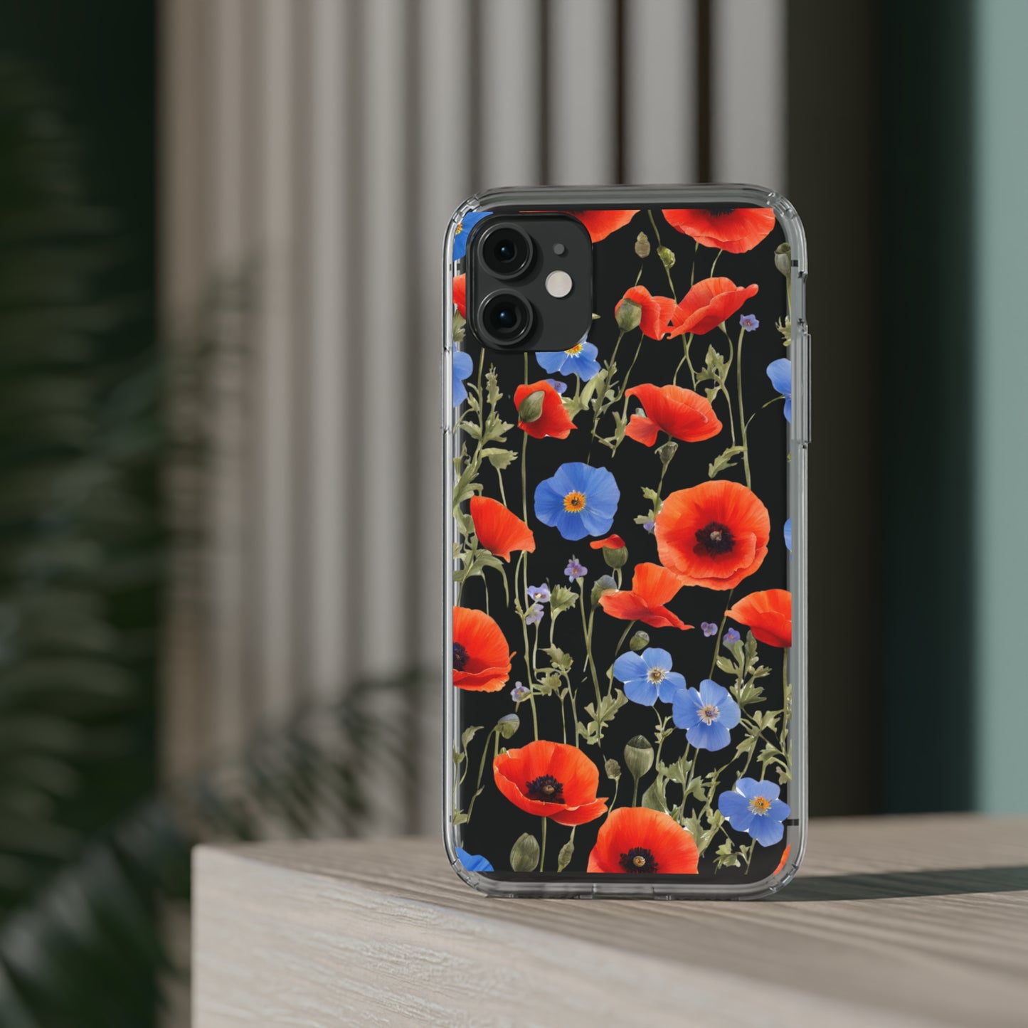 Poppy Clear Phone Case