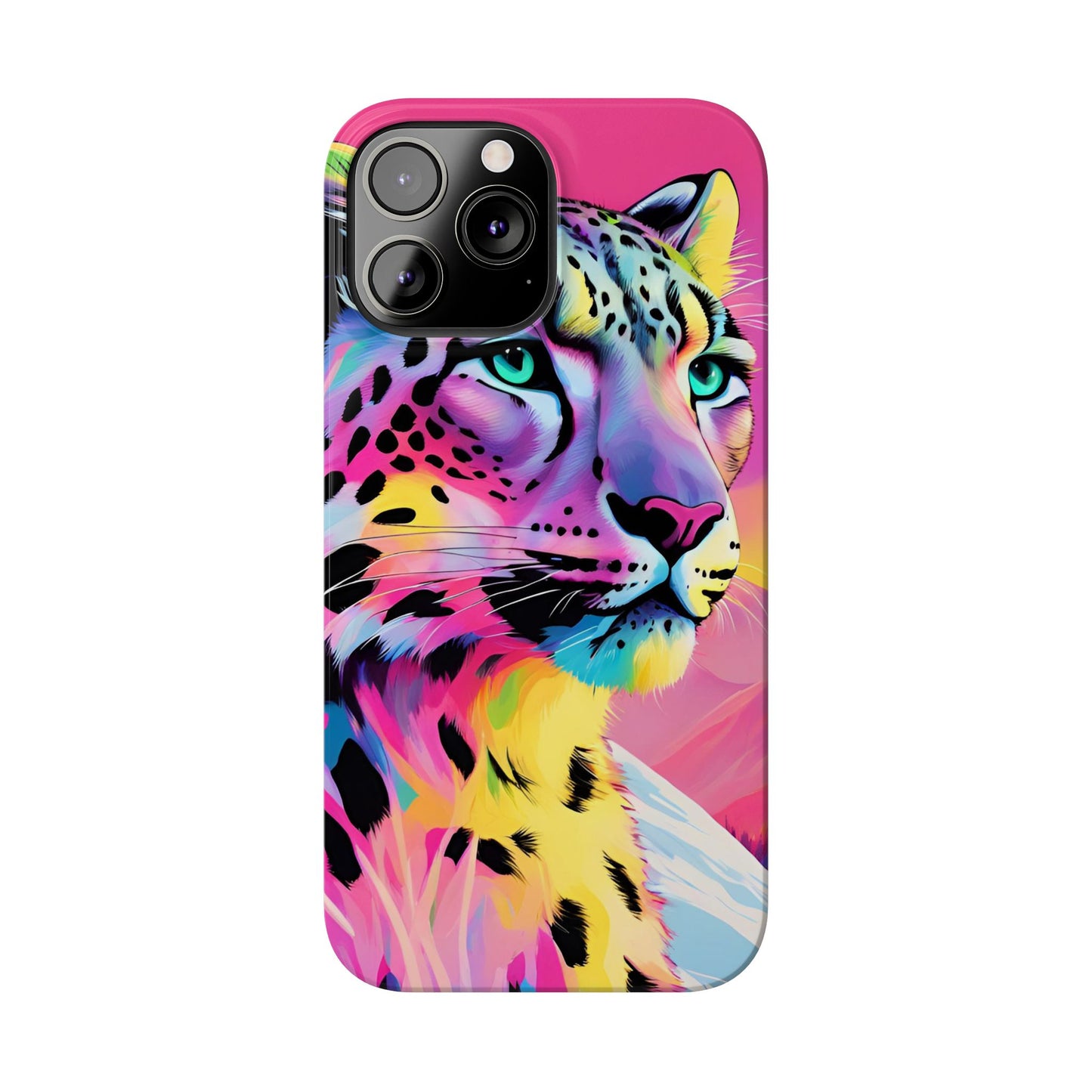 Snow Leopard Slim Phone Case