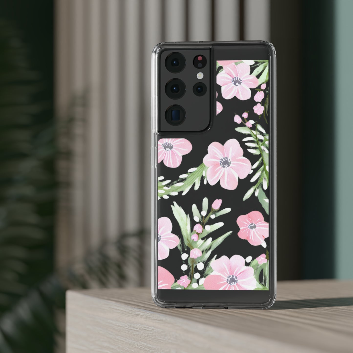 Watercolor Flower Clear Phone Case