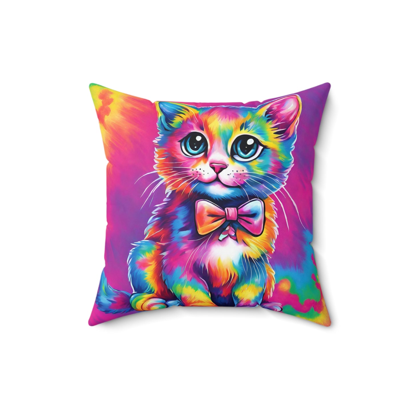 Kitten Faux Suede Pillow
