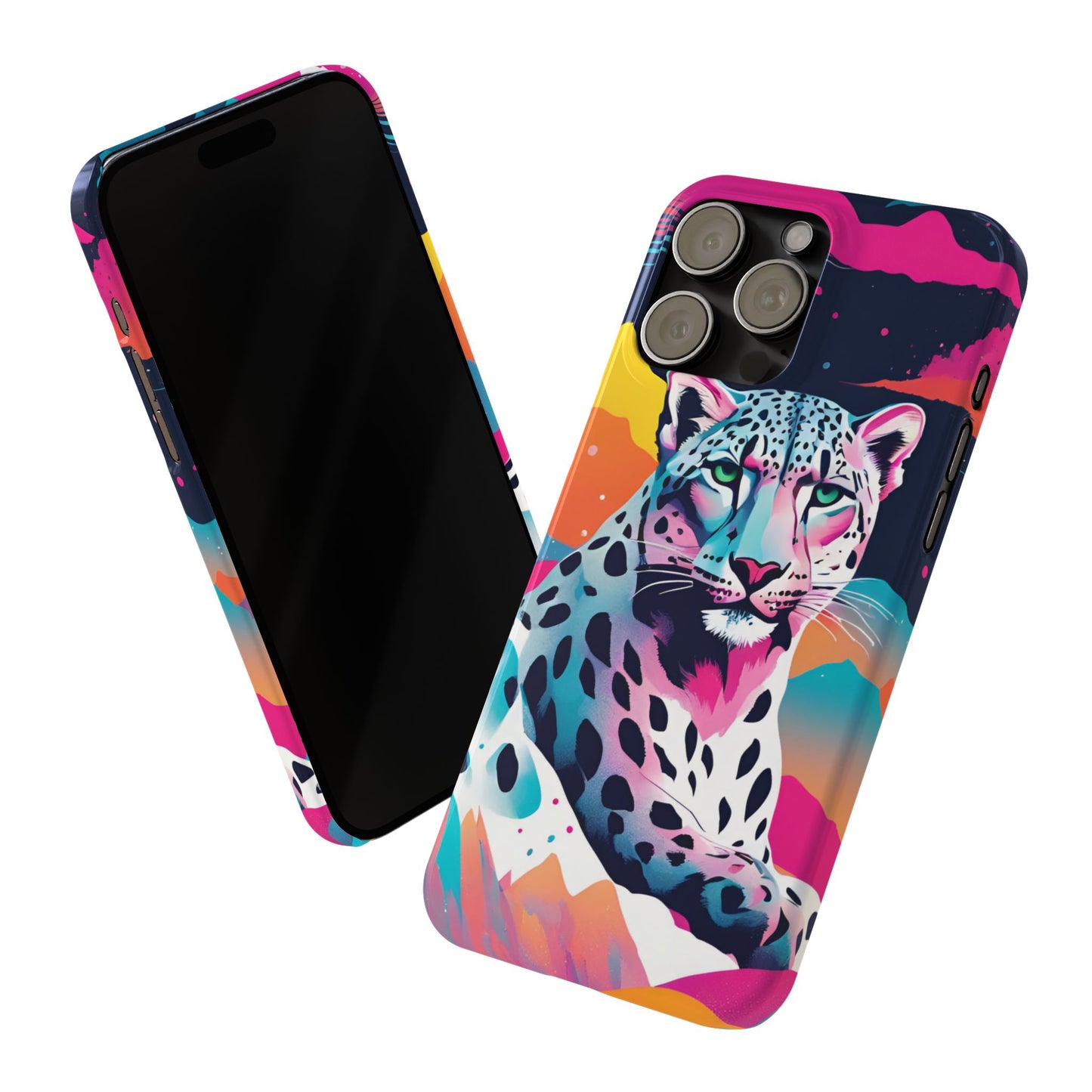 Snow Leopard Slim Phone Case