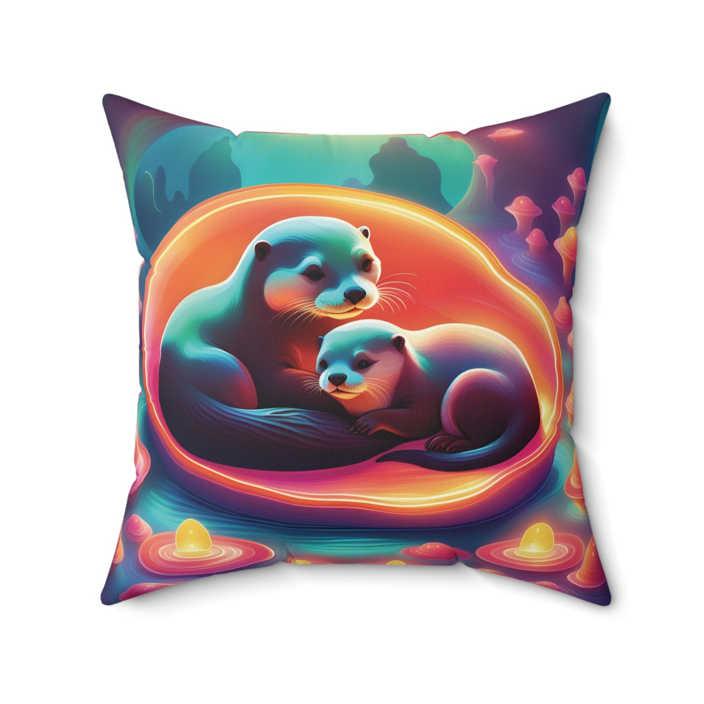 Otter family Pillow
