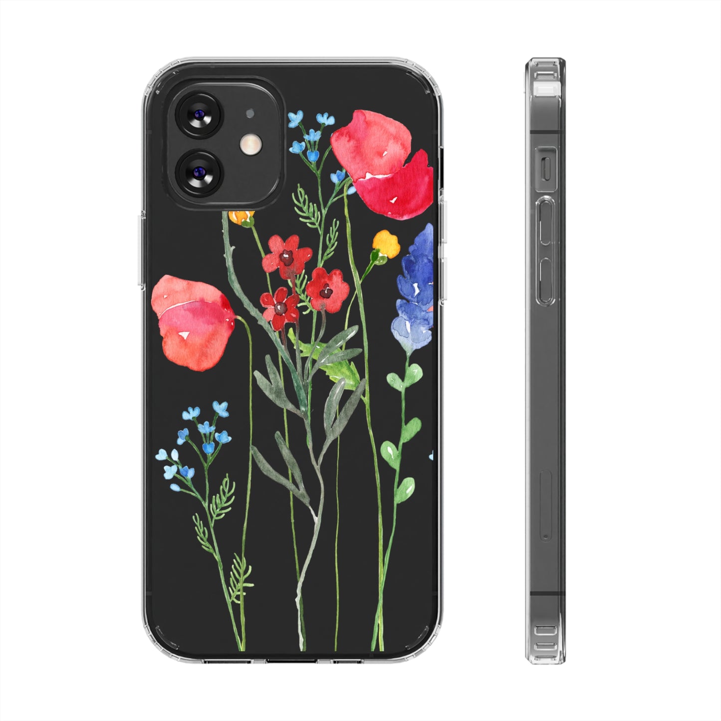 Wildflower Clear Phone Case
