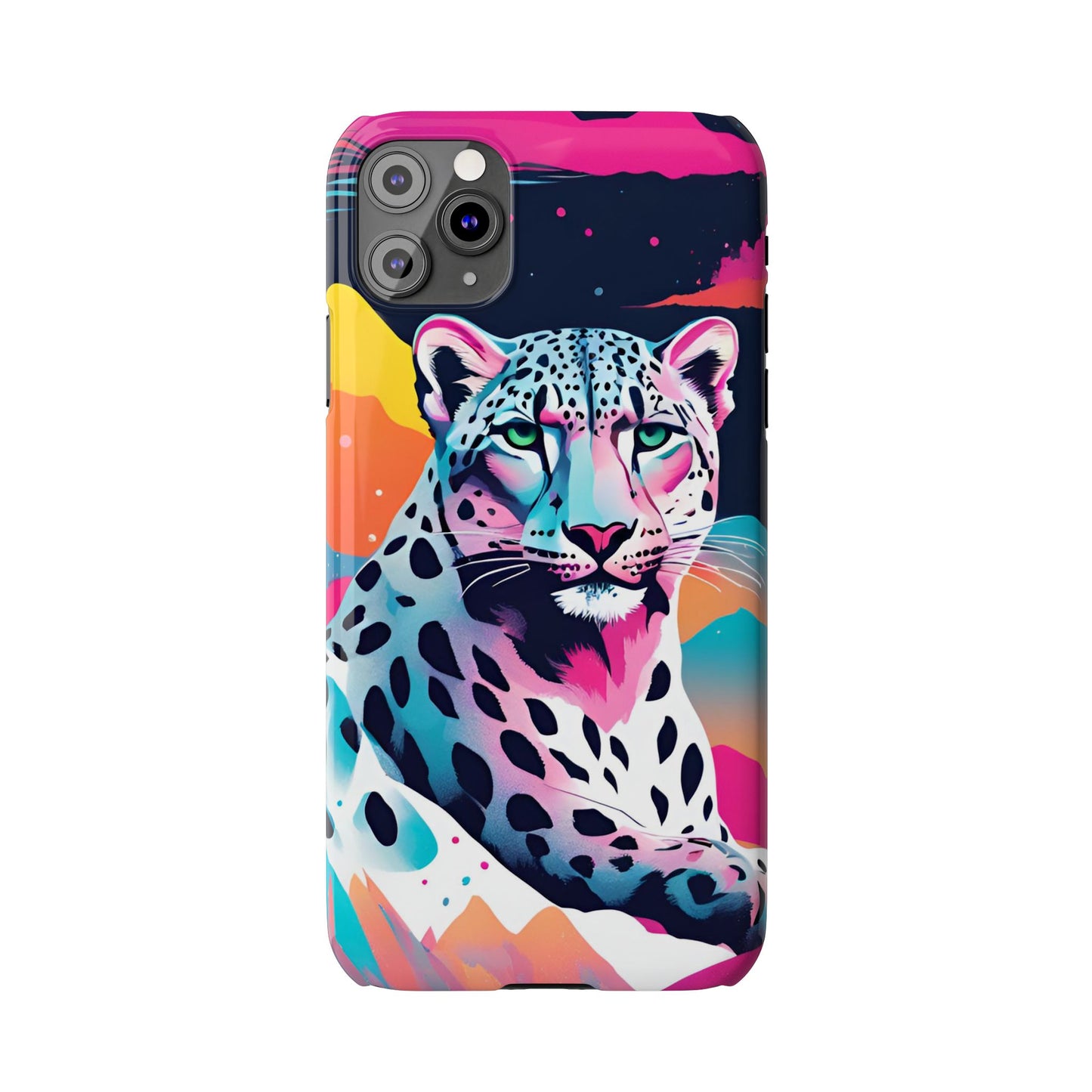Snow Leopard Slim Phone Case