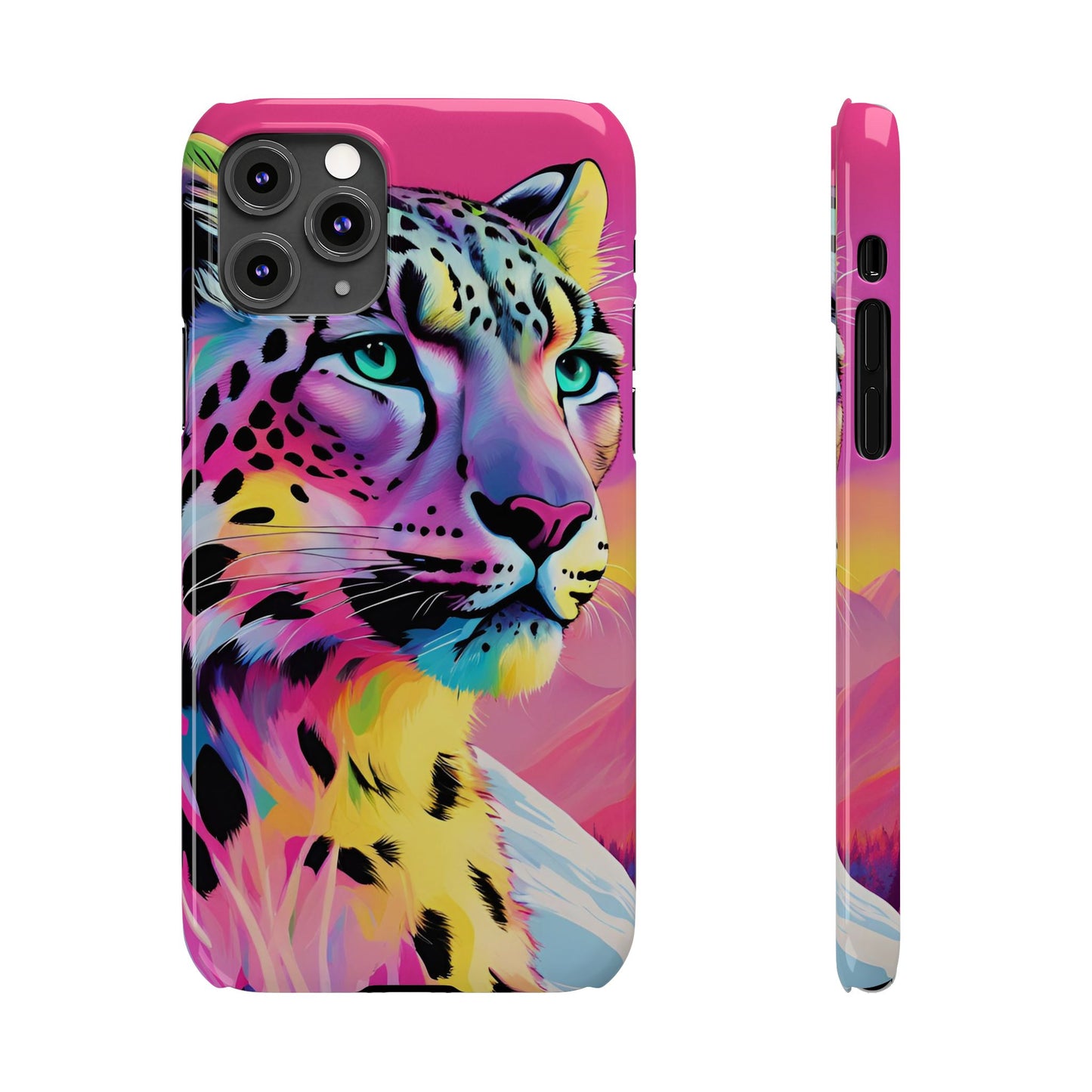 Snow Leopard Slim Phone Case