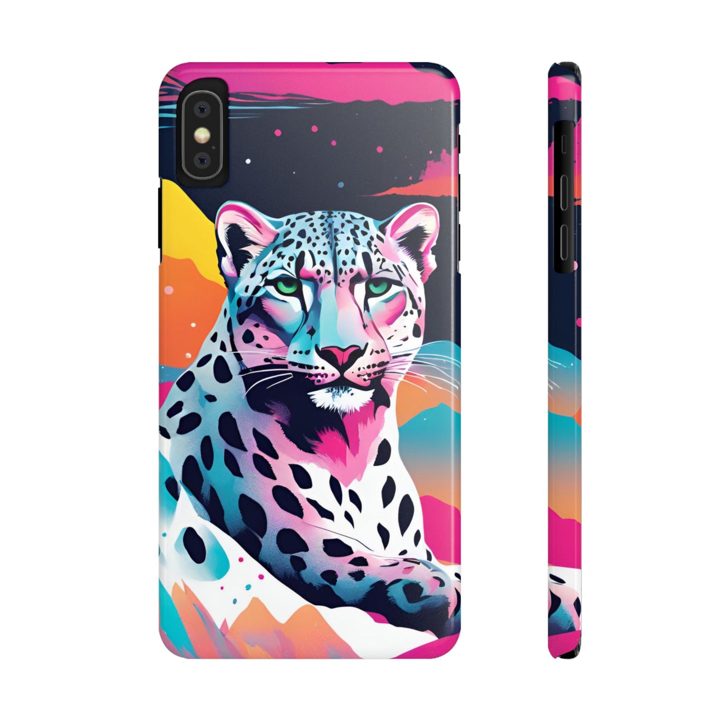 Snow Leopard Slim Phone Case