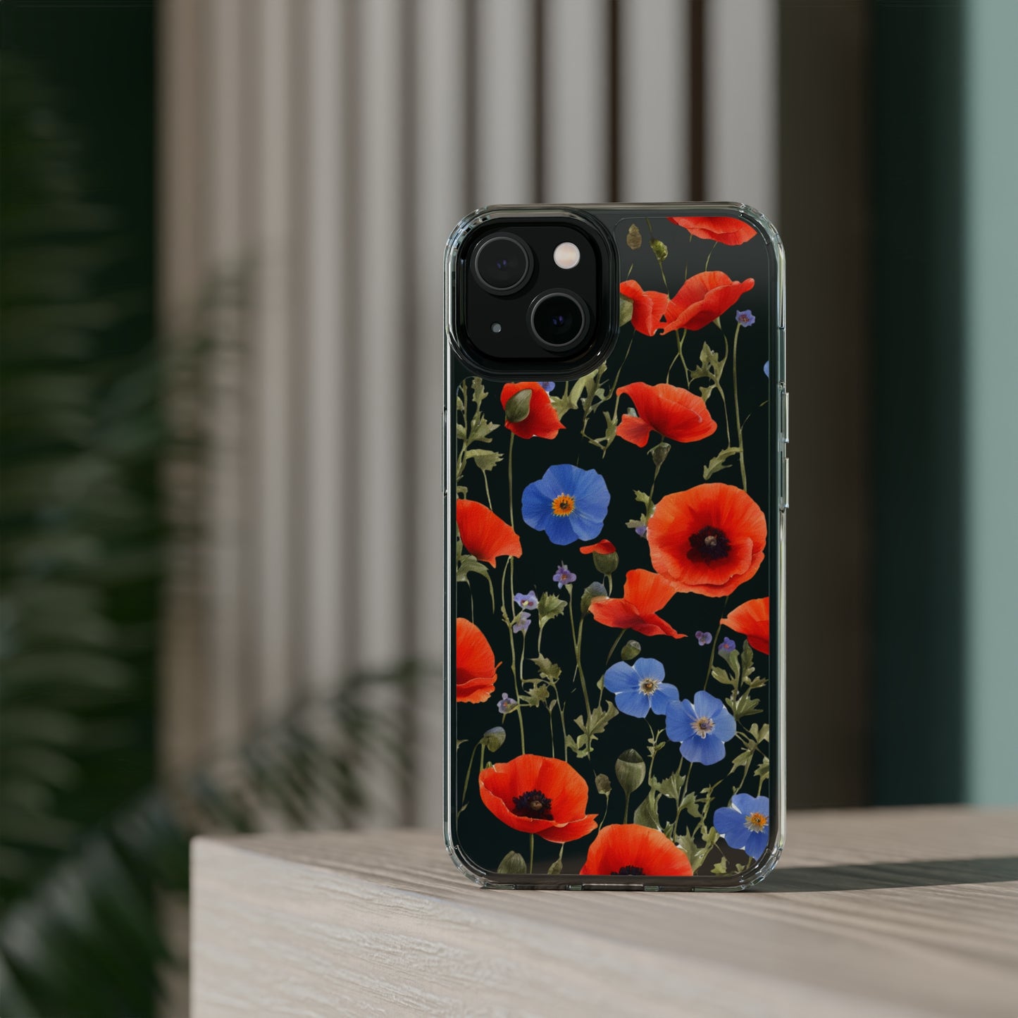 Poppy Clear Phone Case