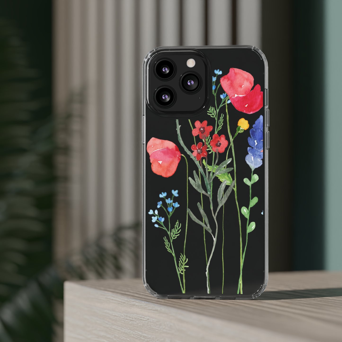 Wildflower Clear Phone Case