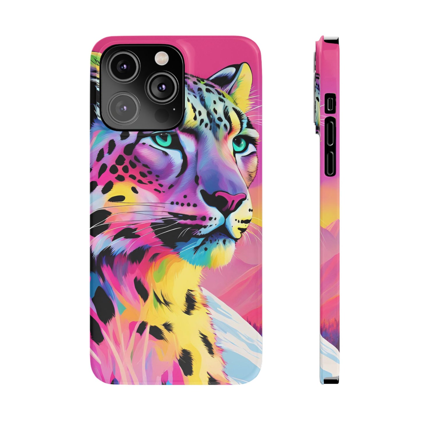 Snow Leopard Slim Phone Case