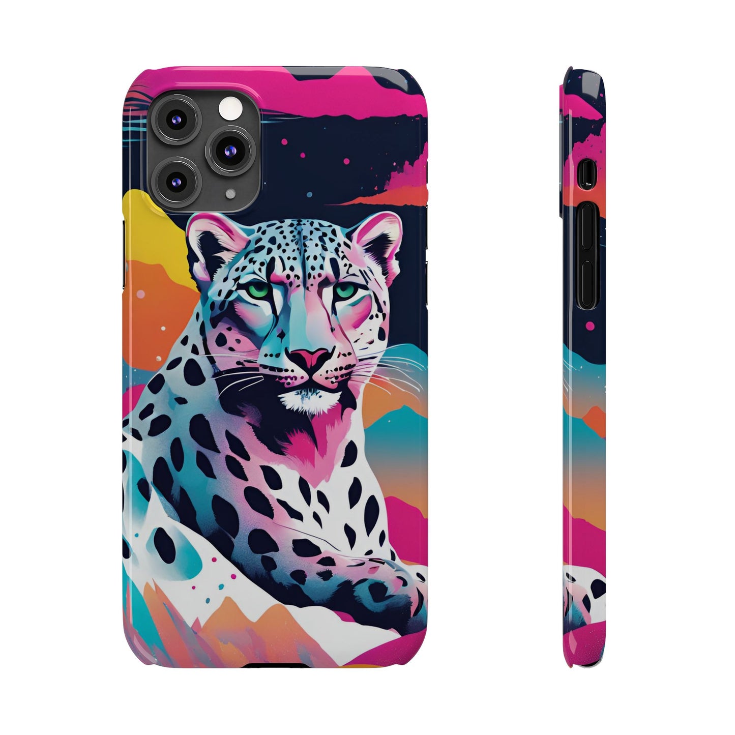 Snow Leopard Slim Phone Case