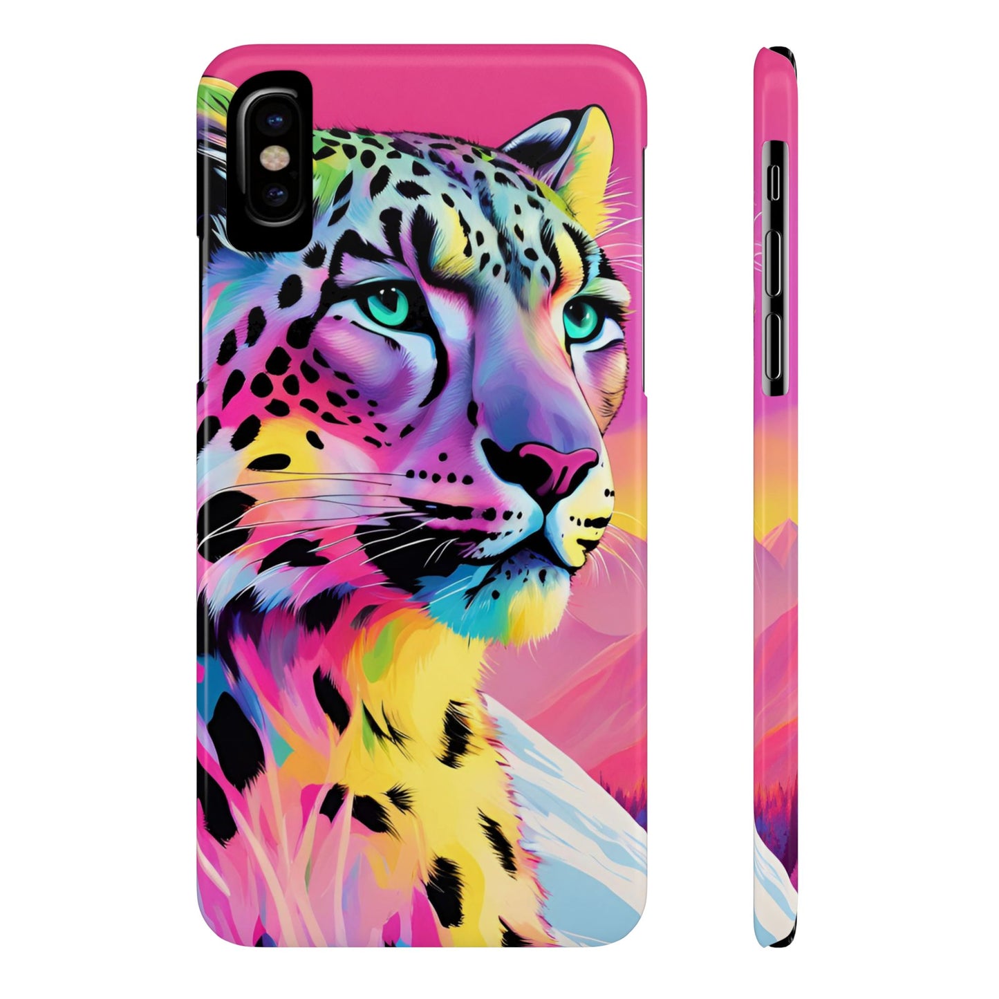 Snow Leopard Slim Phone Case
