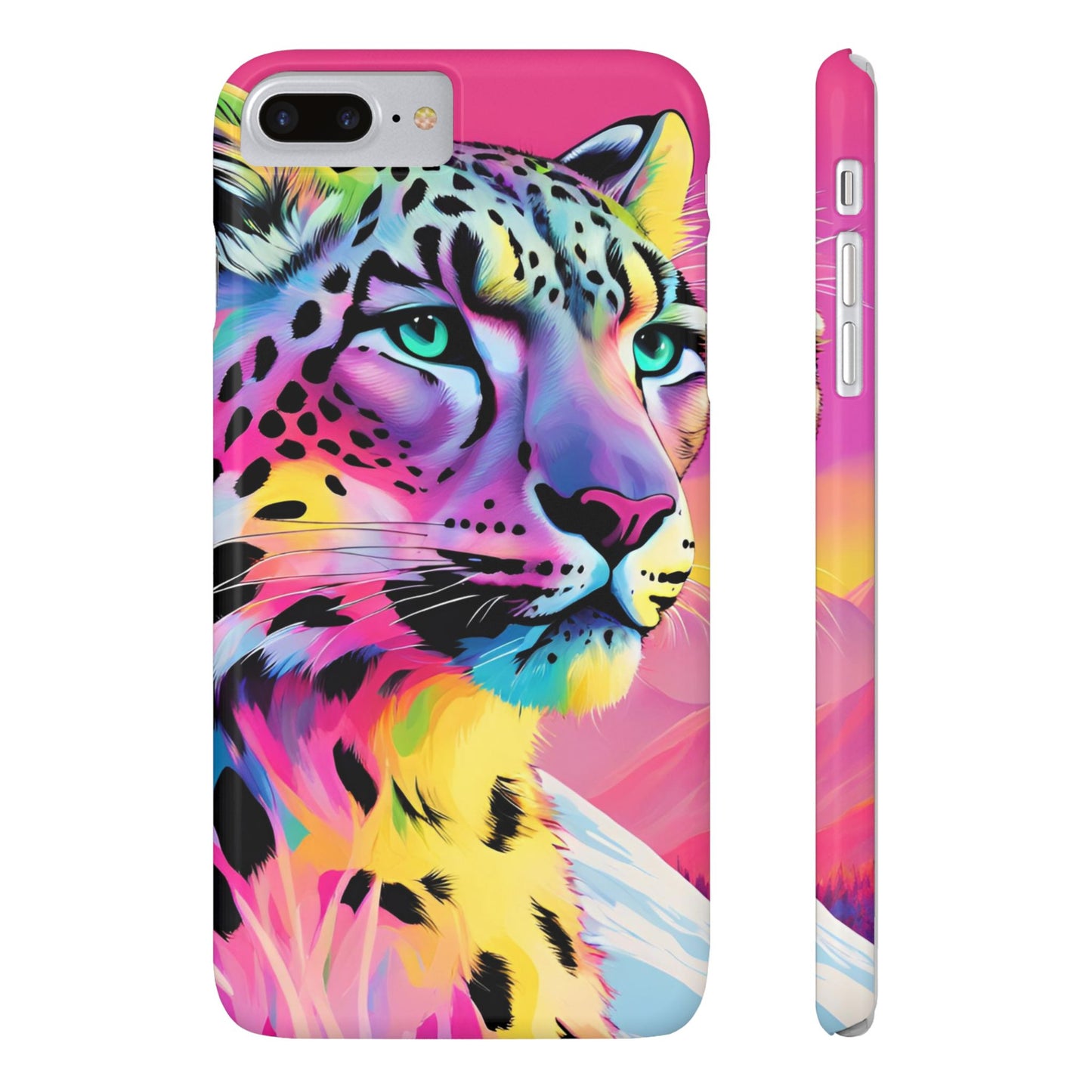 Snow Leopard Slim Phone Case