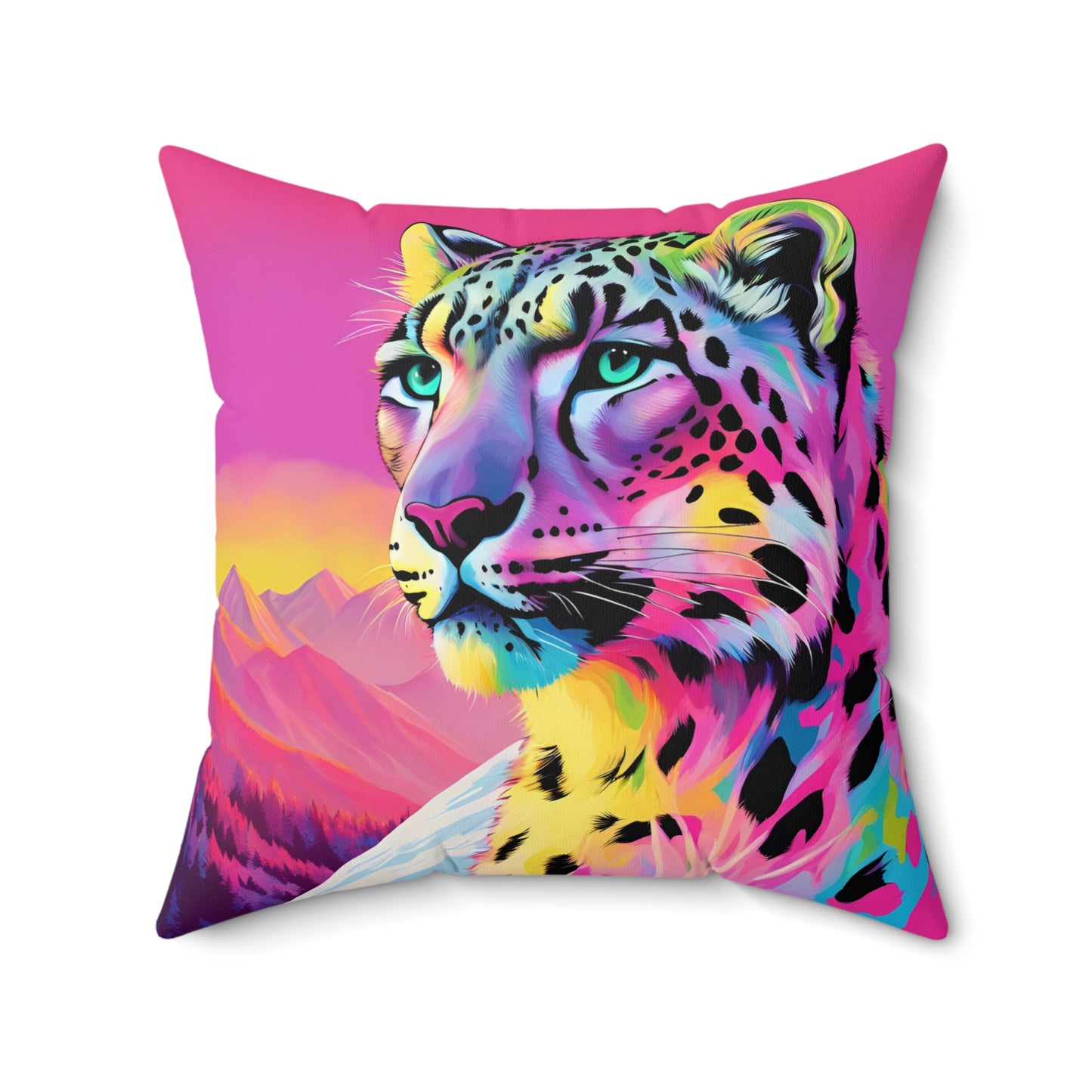 Snow Leopard Pillow