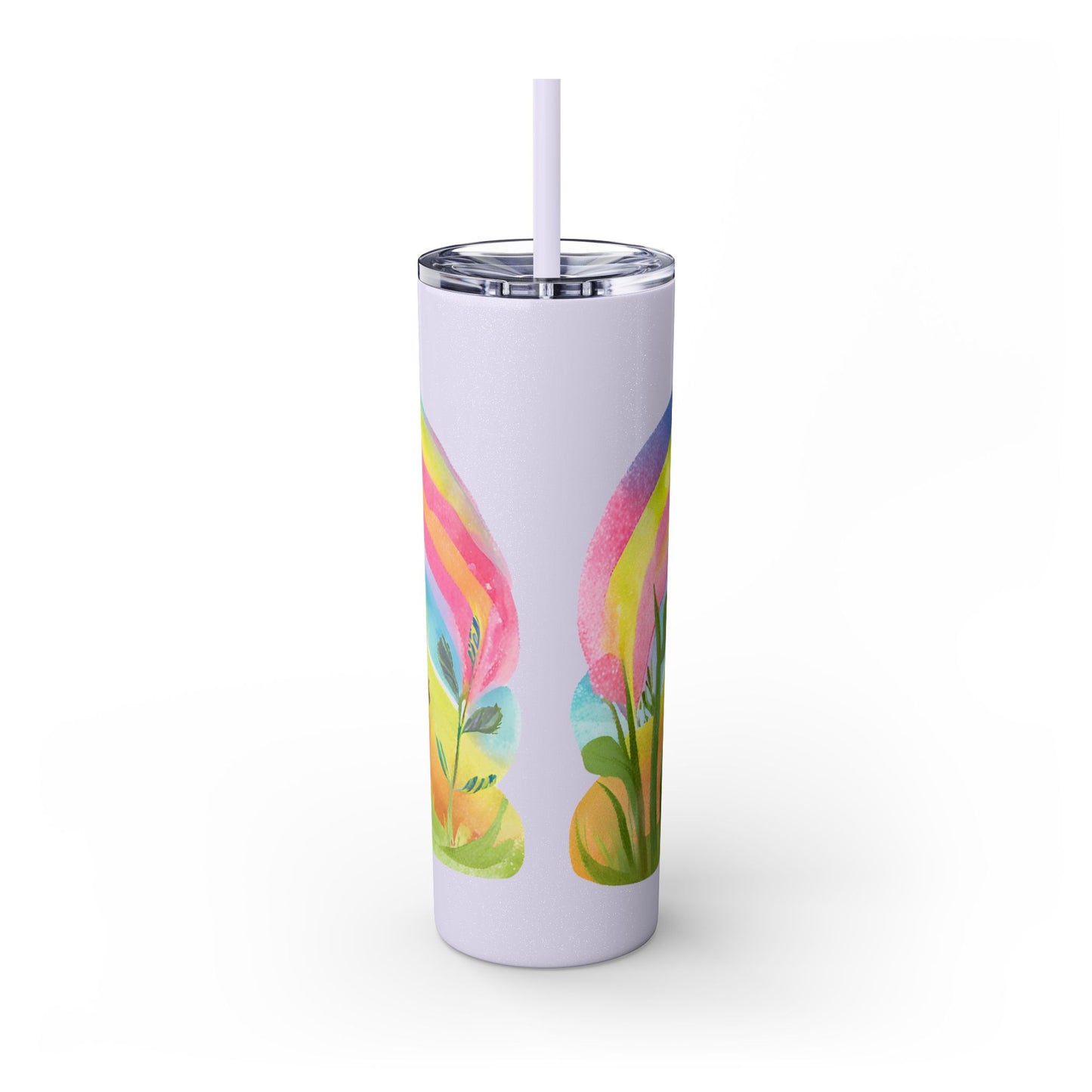 Rainbow Pig Tumbler with Straw, 20oz