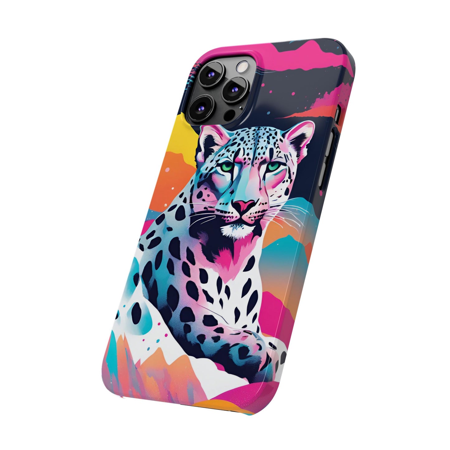 Snow Leopard Slim Phone Case
