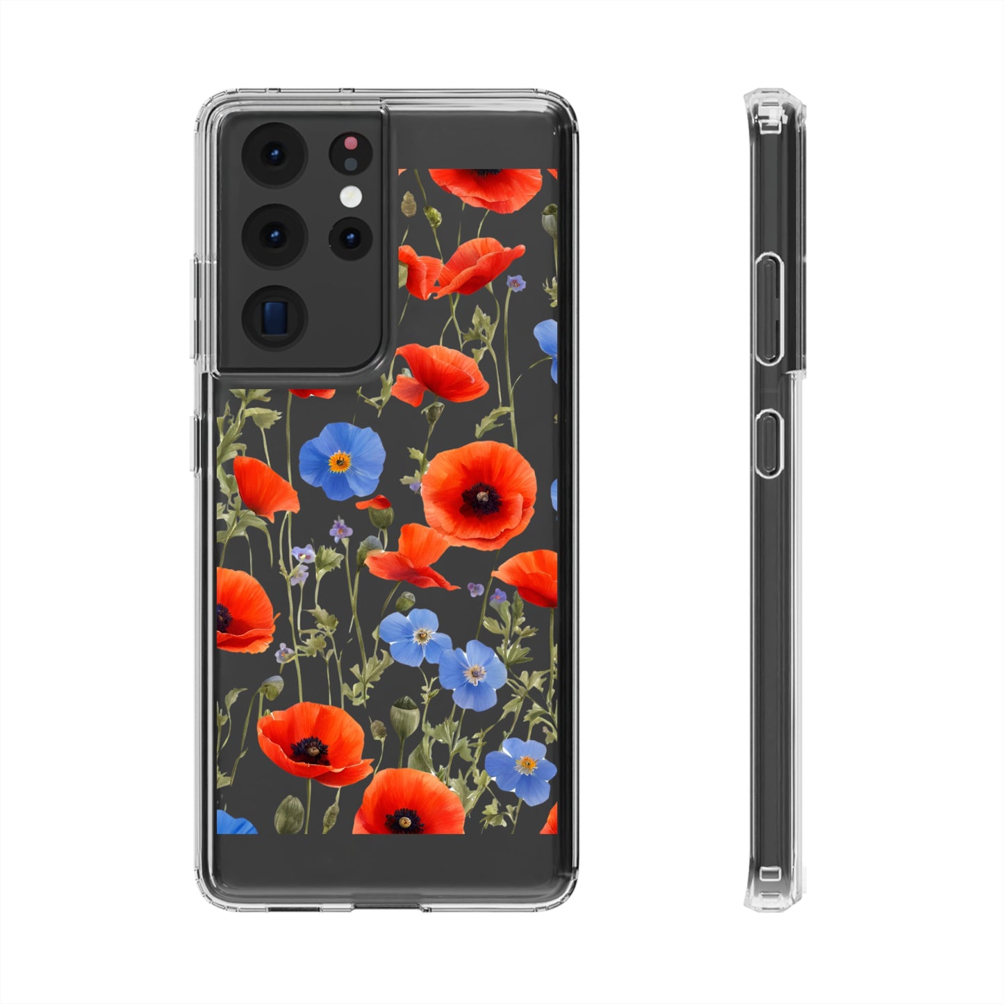 Poppy Clear Phone Case