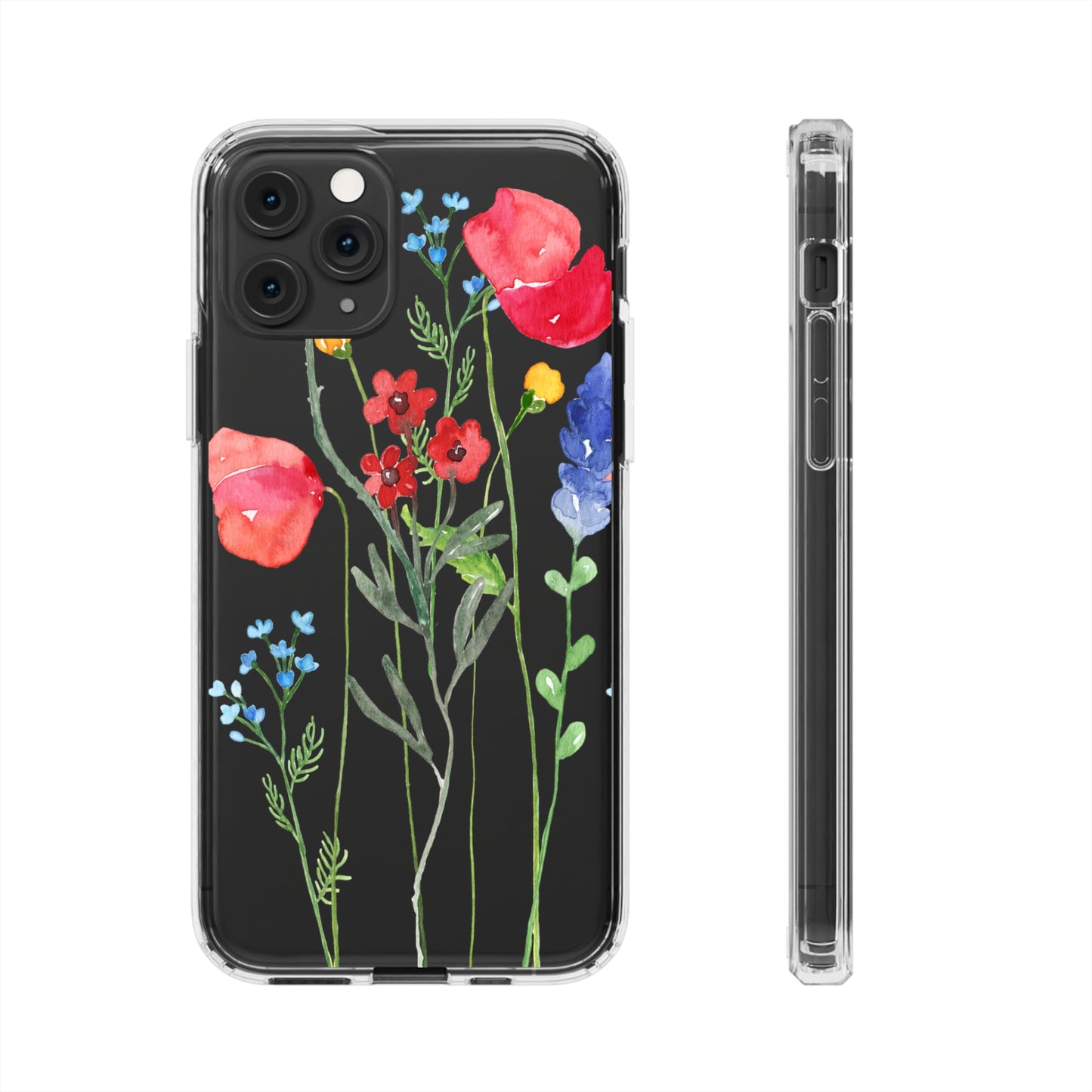 Wildflower Clear Phone Case