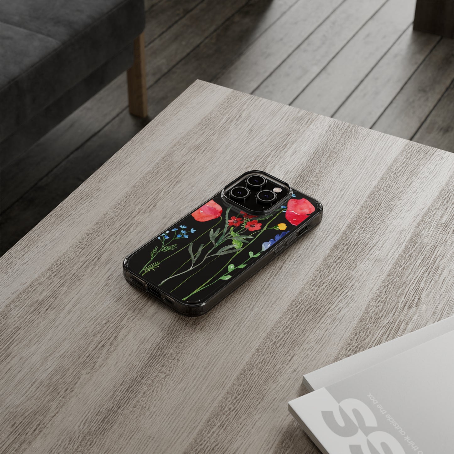 Wildflower Clear Phone Case