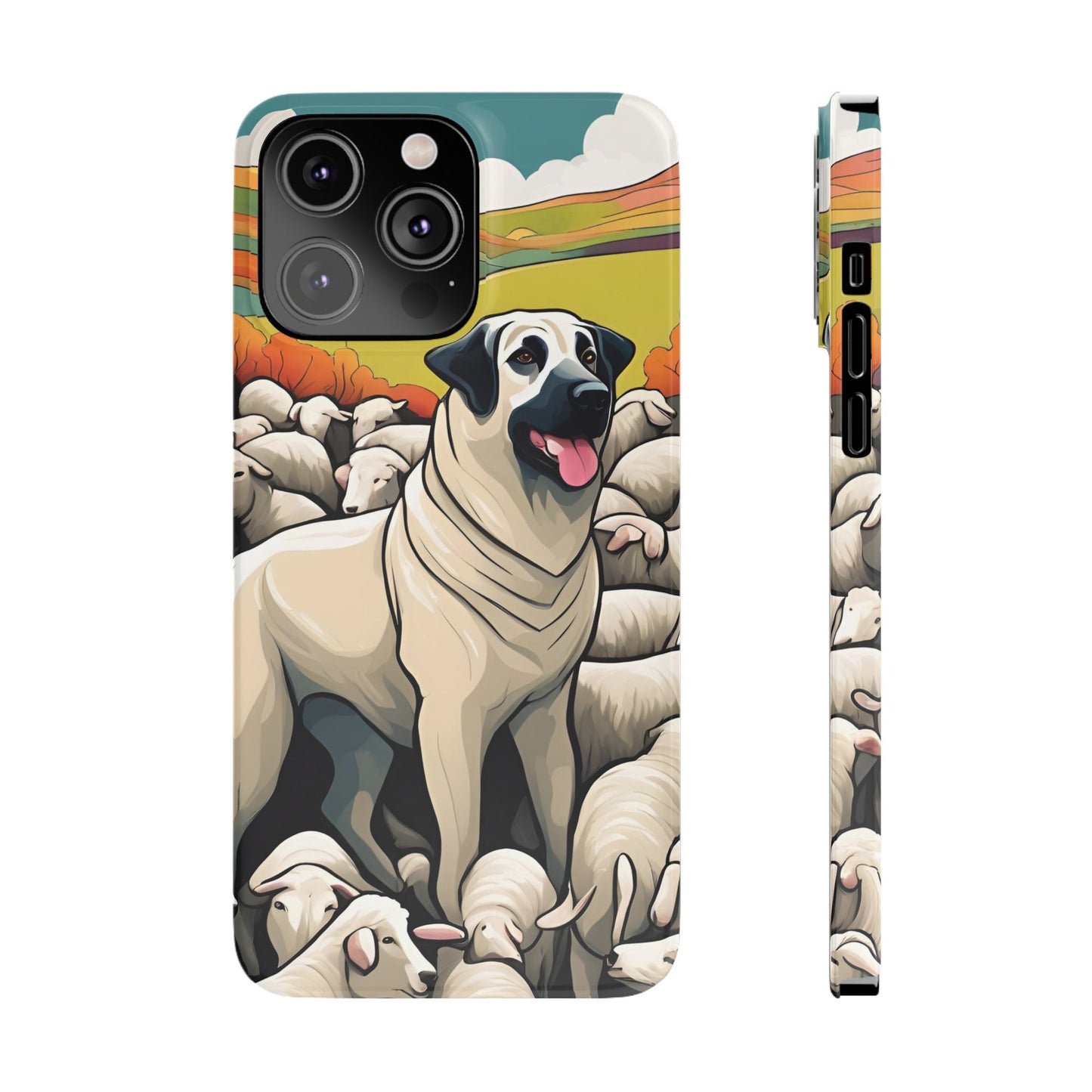 Kangal with flock Slim Phone Case