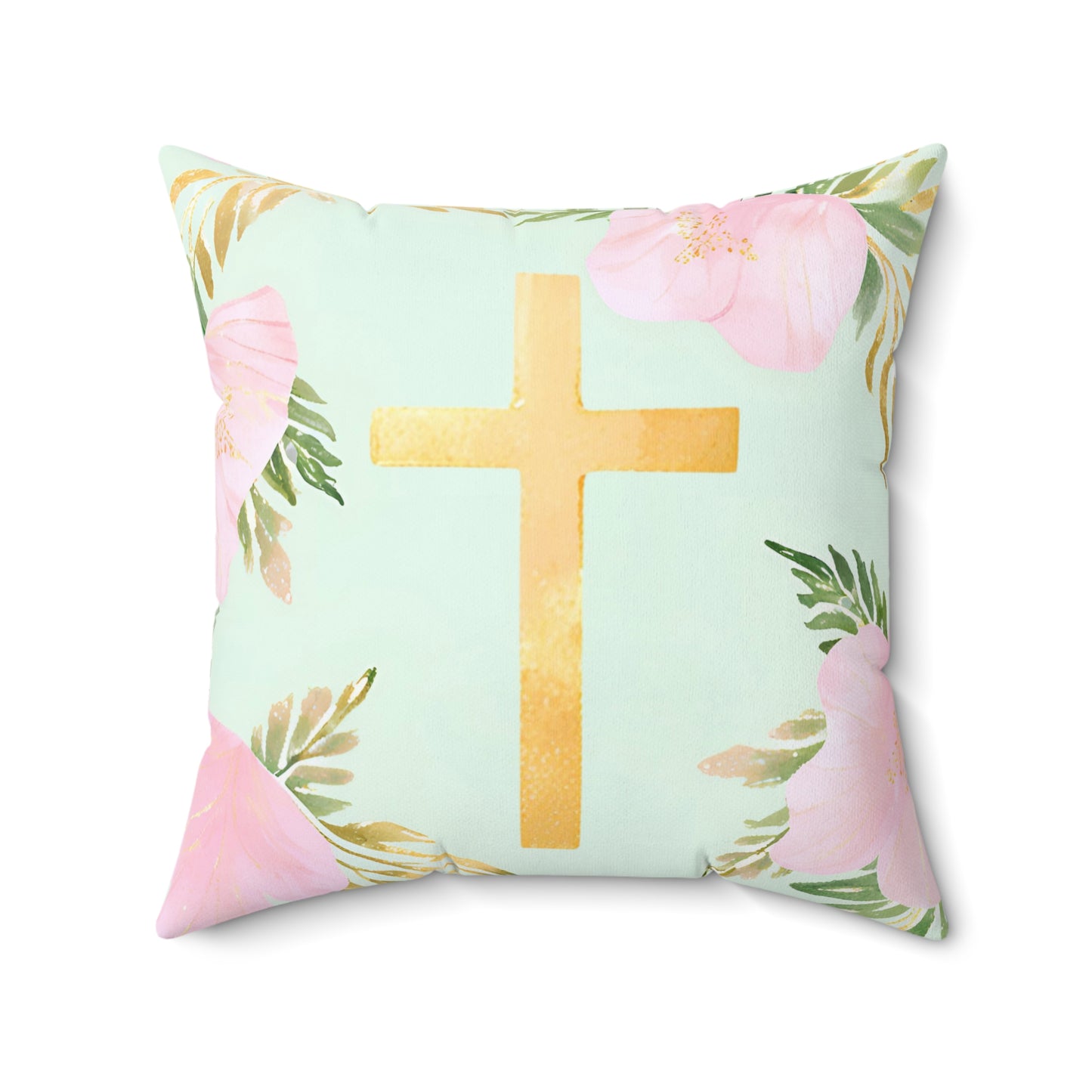 Gold Cross Pillow