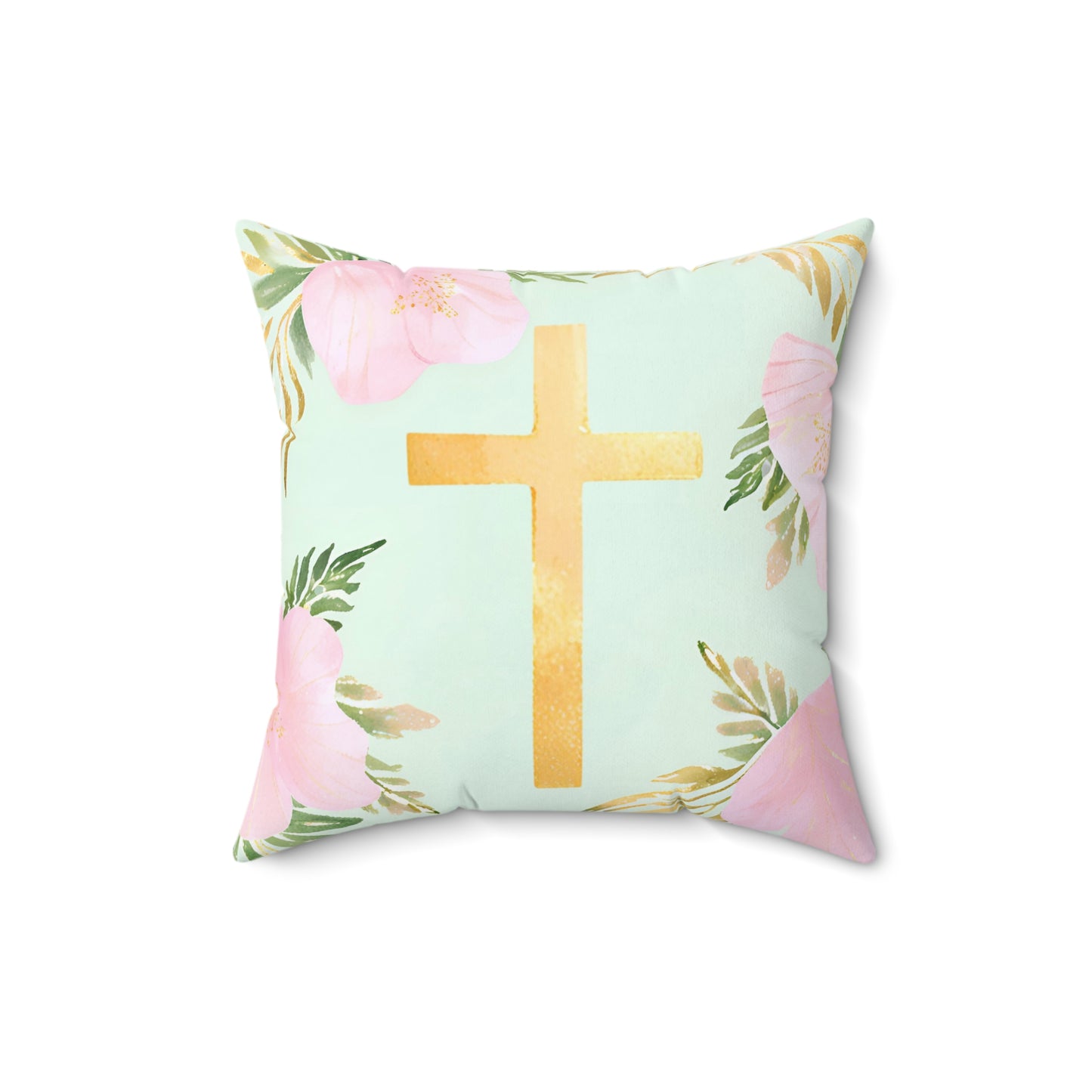 Gold Cross Pillow