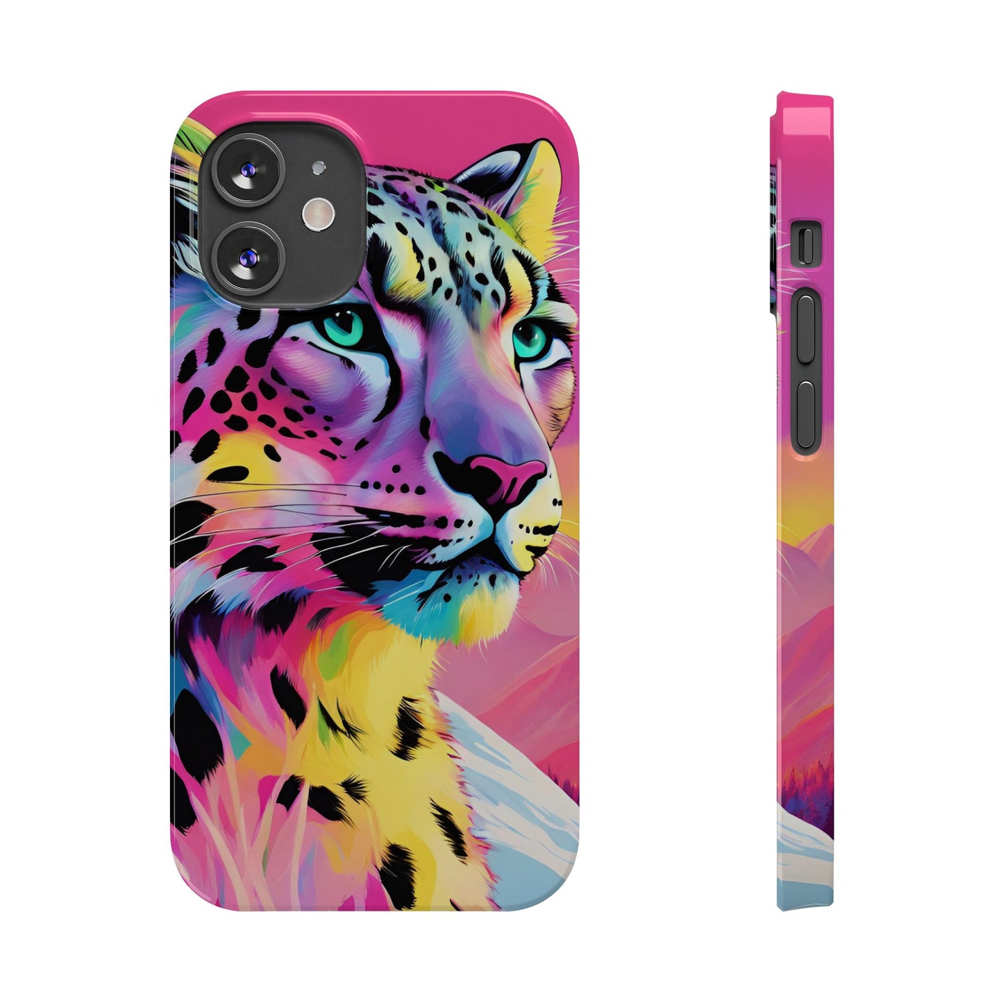 Snow Leopard Slim Phone Case