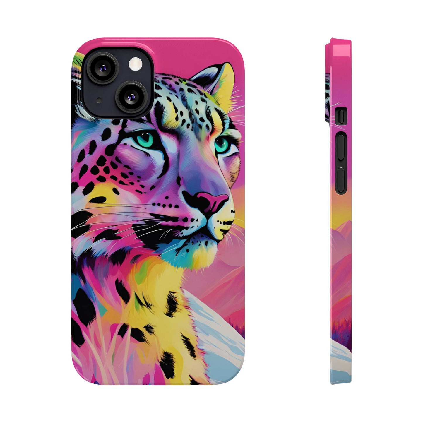 Snow Leopard Slim Phone Case