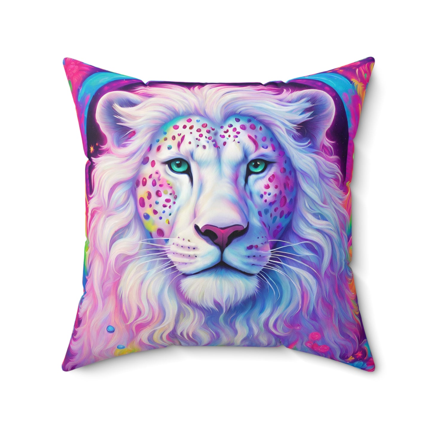 White Lion Pillow