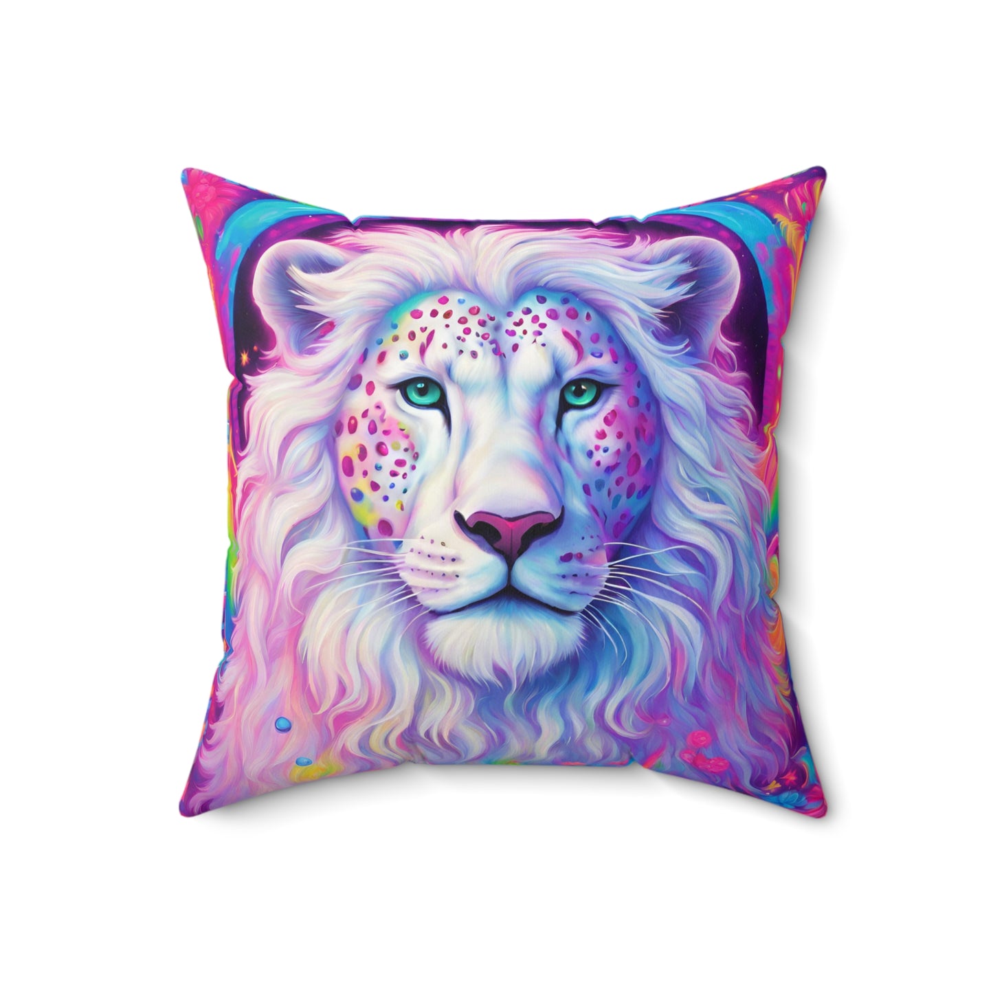 White Lion Pillow