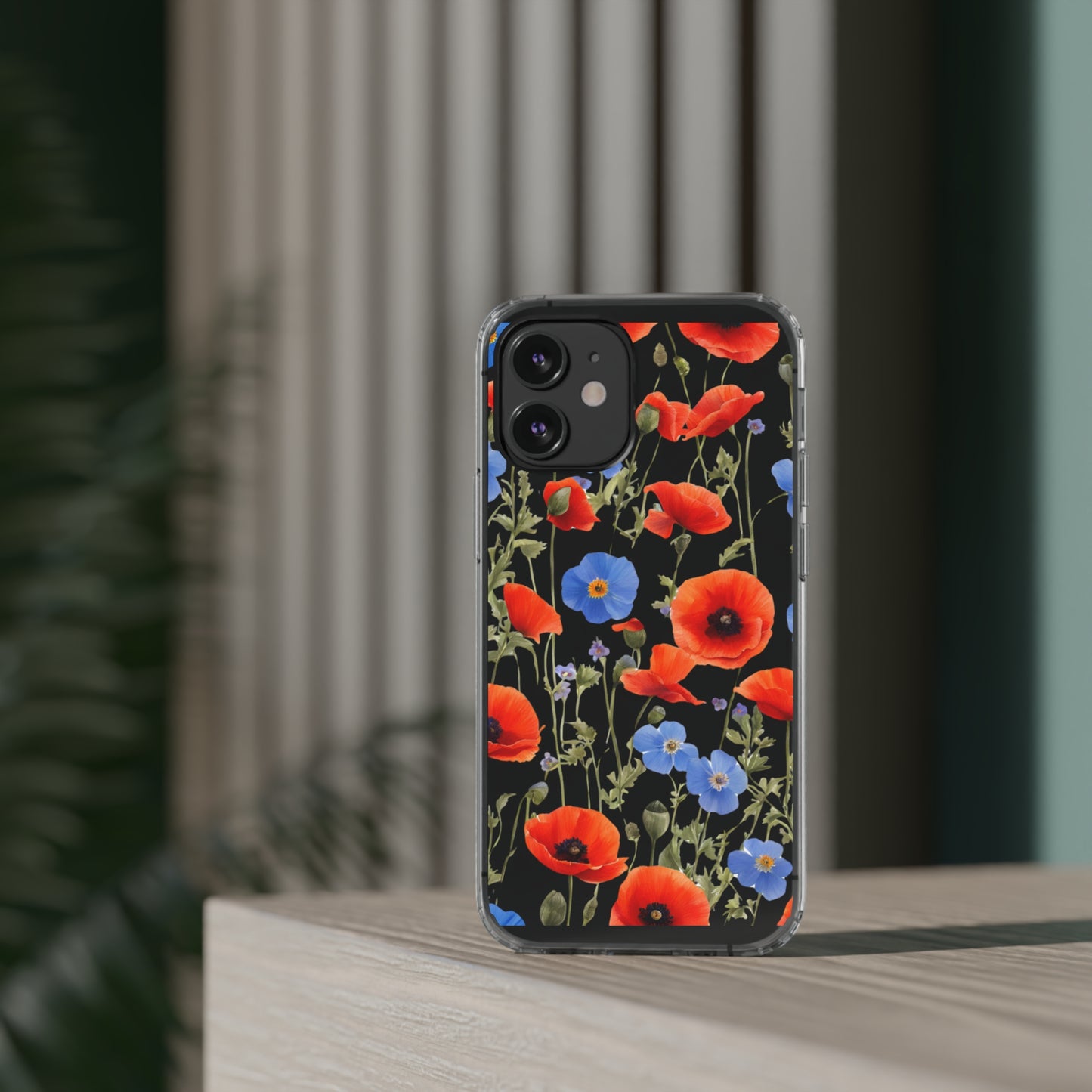 Poppy Clear Phone Case
