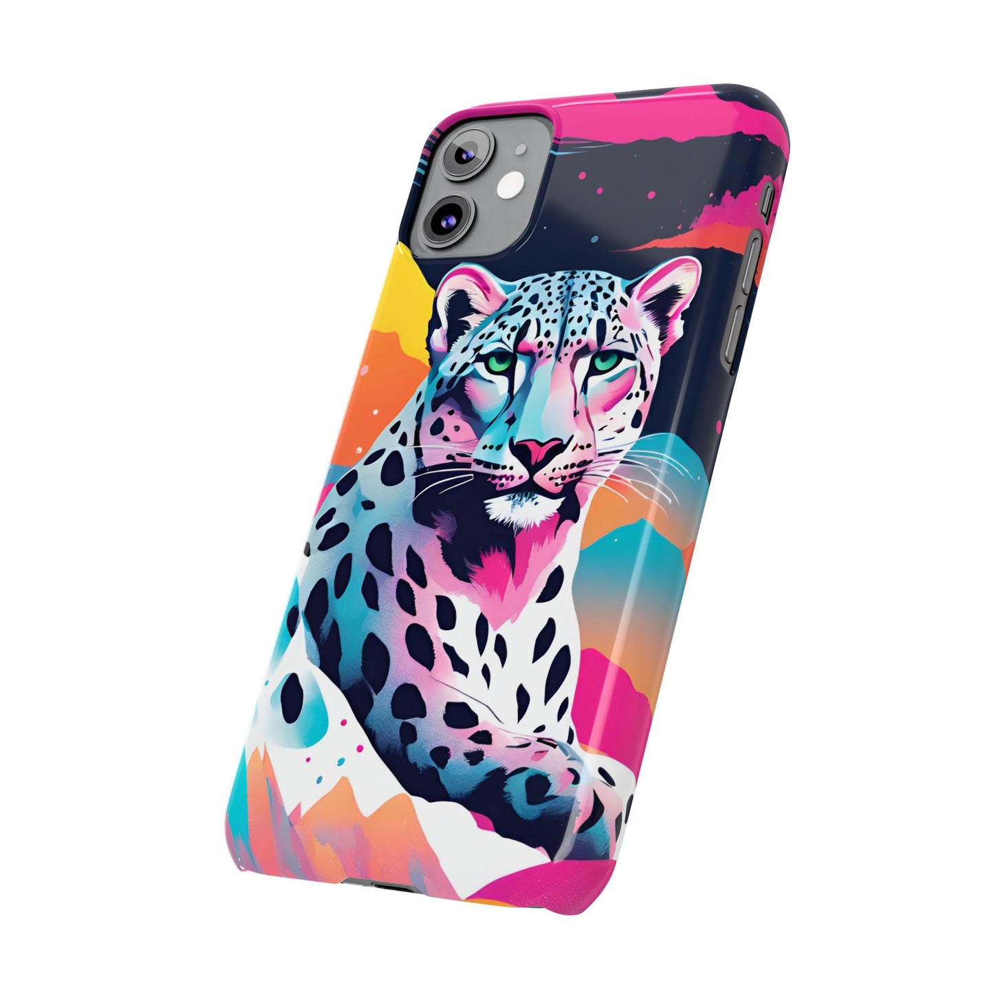 Snow Leopard Slim Phone Case