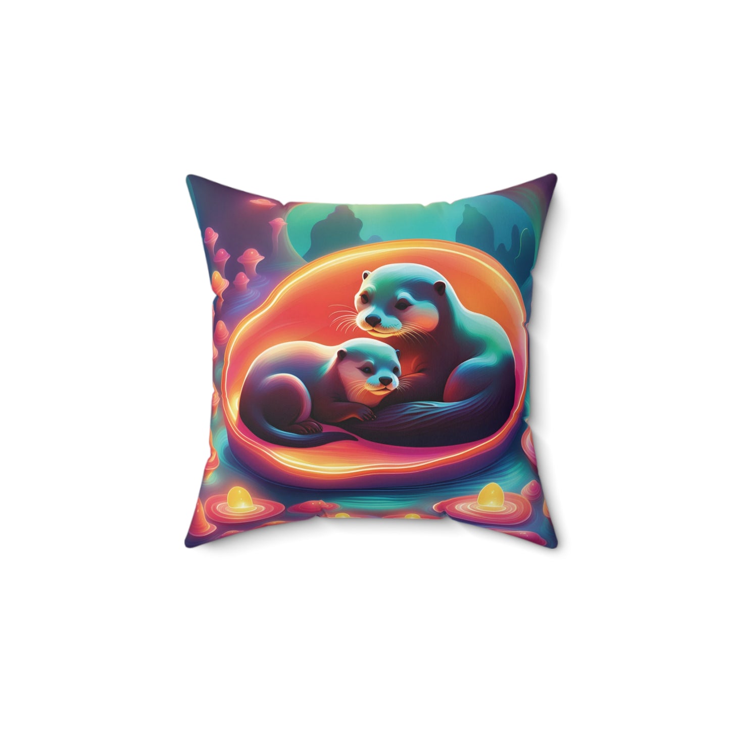Otter family Pillow