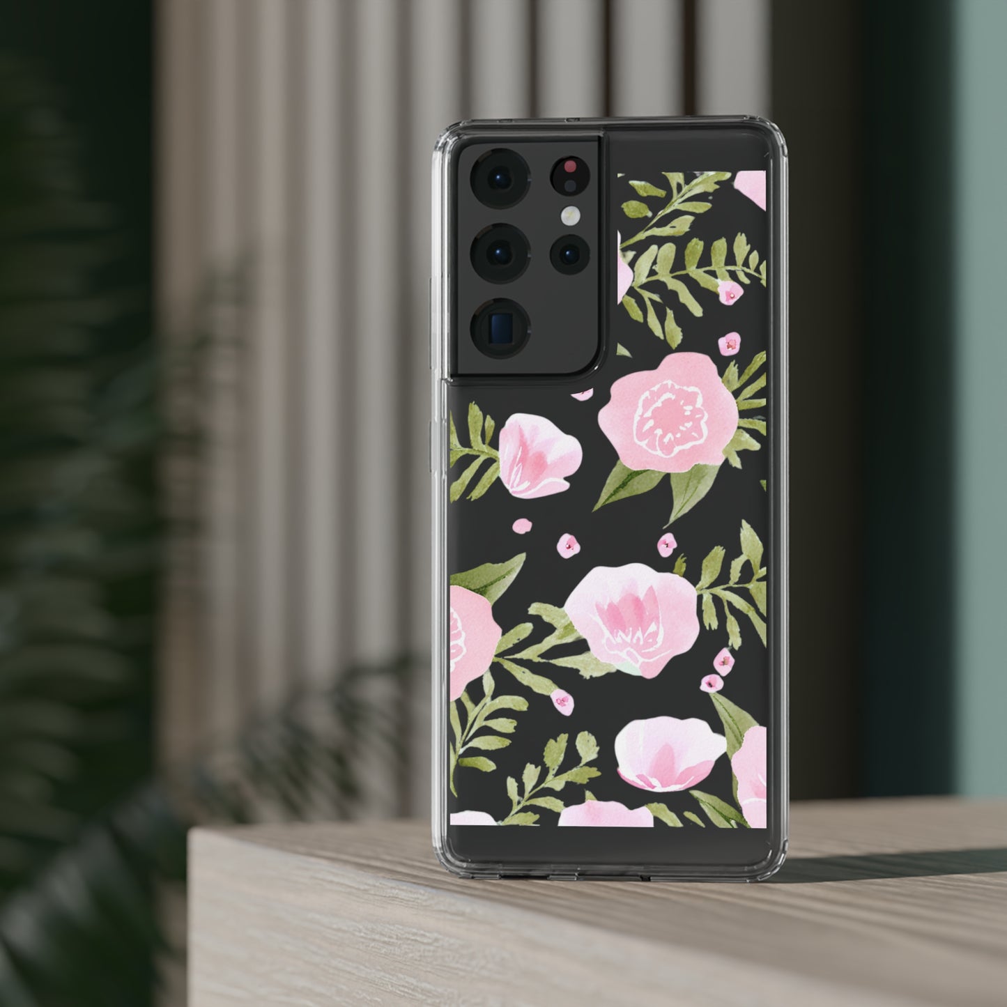 Watercolor Flowers Clear Phone Case