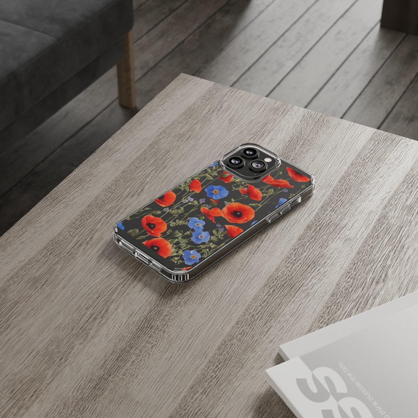 Poppy Clear Phone Case