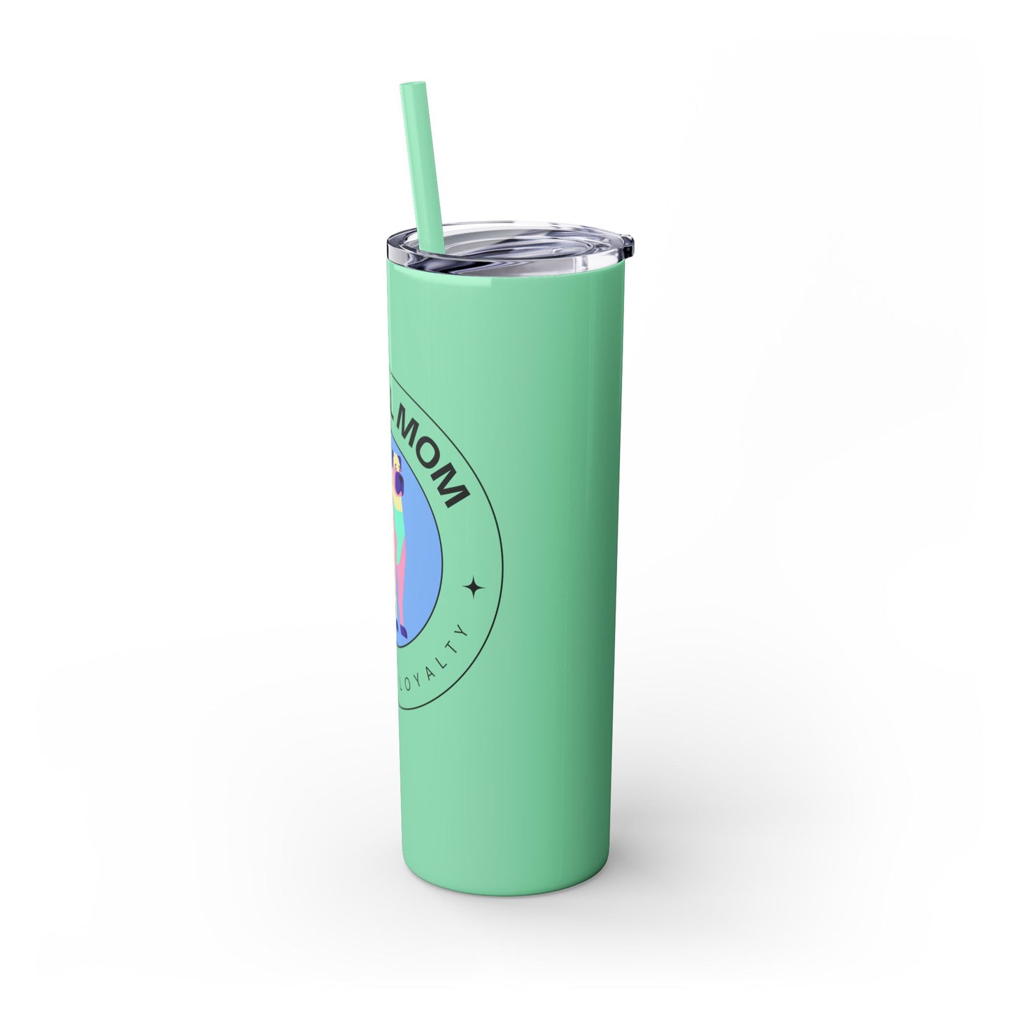 Kangal Mom Skinny Tumbler with Straw, 20oz