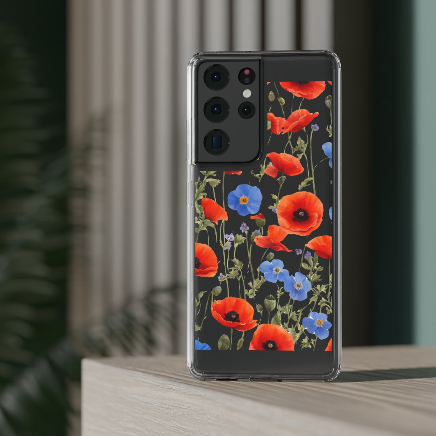 Poppy Clear Phone Case