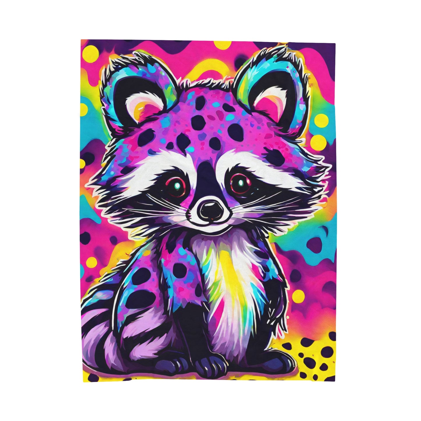 Cute Raccoon Plush Blanket