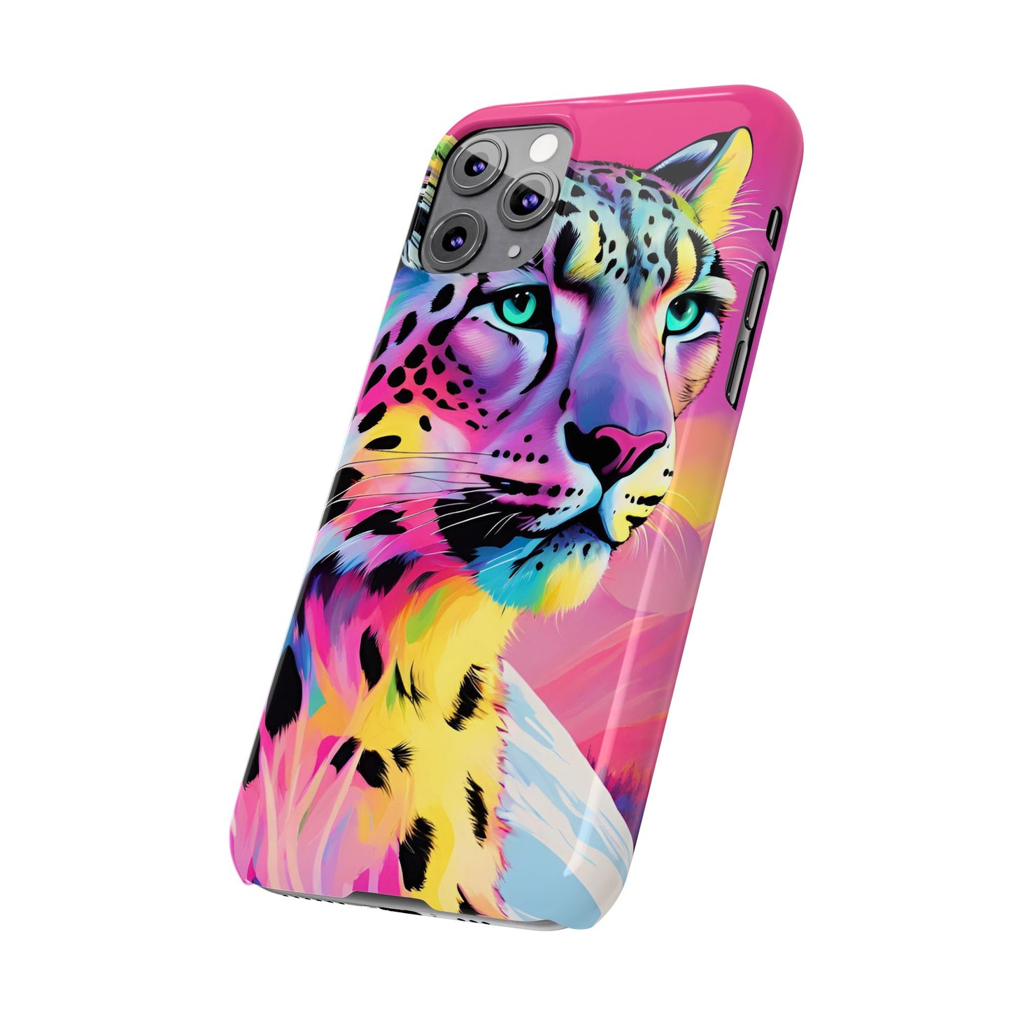 Snow Leopard Slim Phone Case