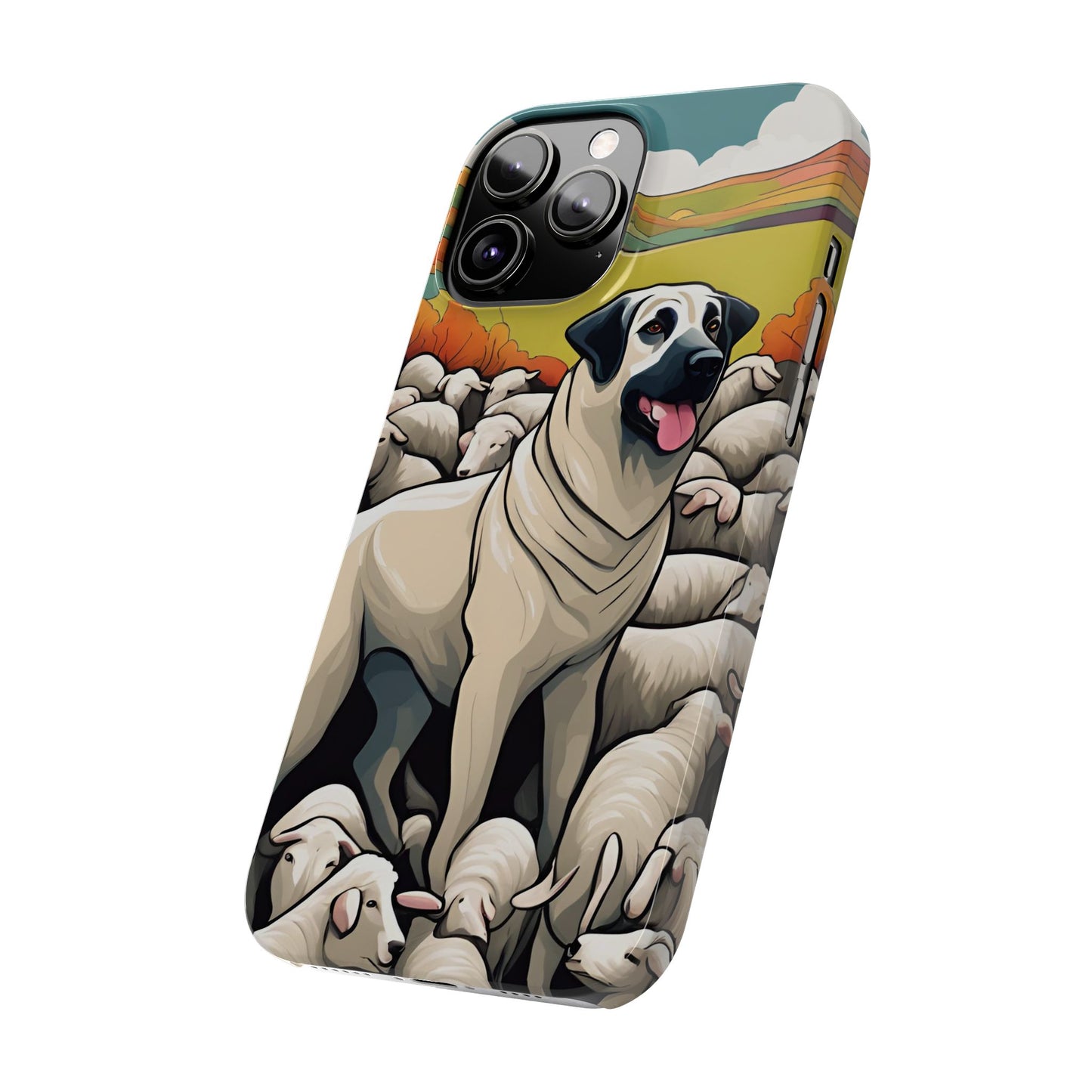 Kangal with flock Slim Phone Case