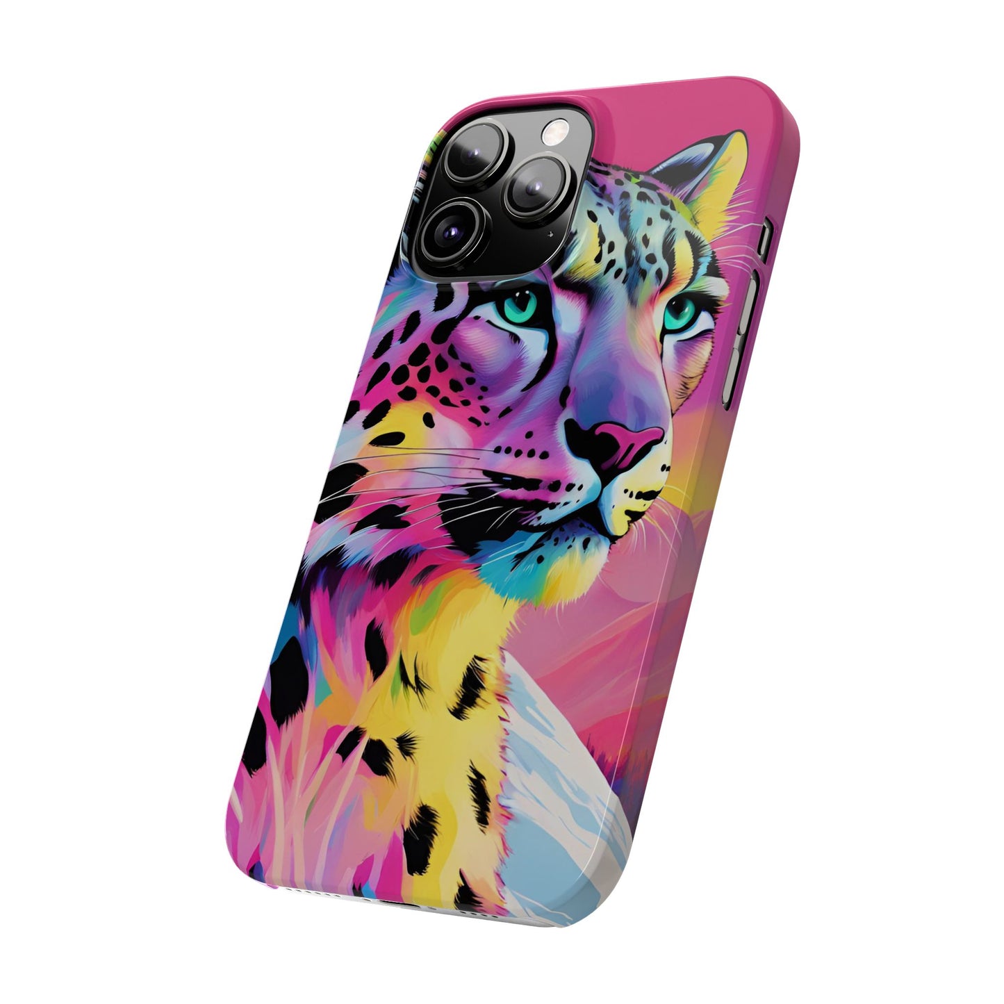 Snow Leopard Slim Phone Case