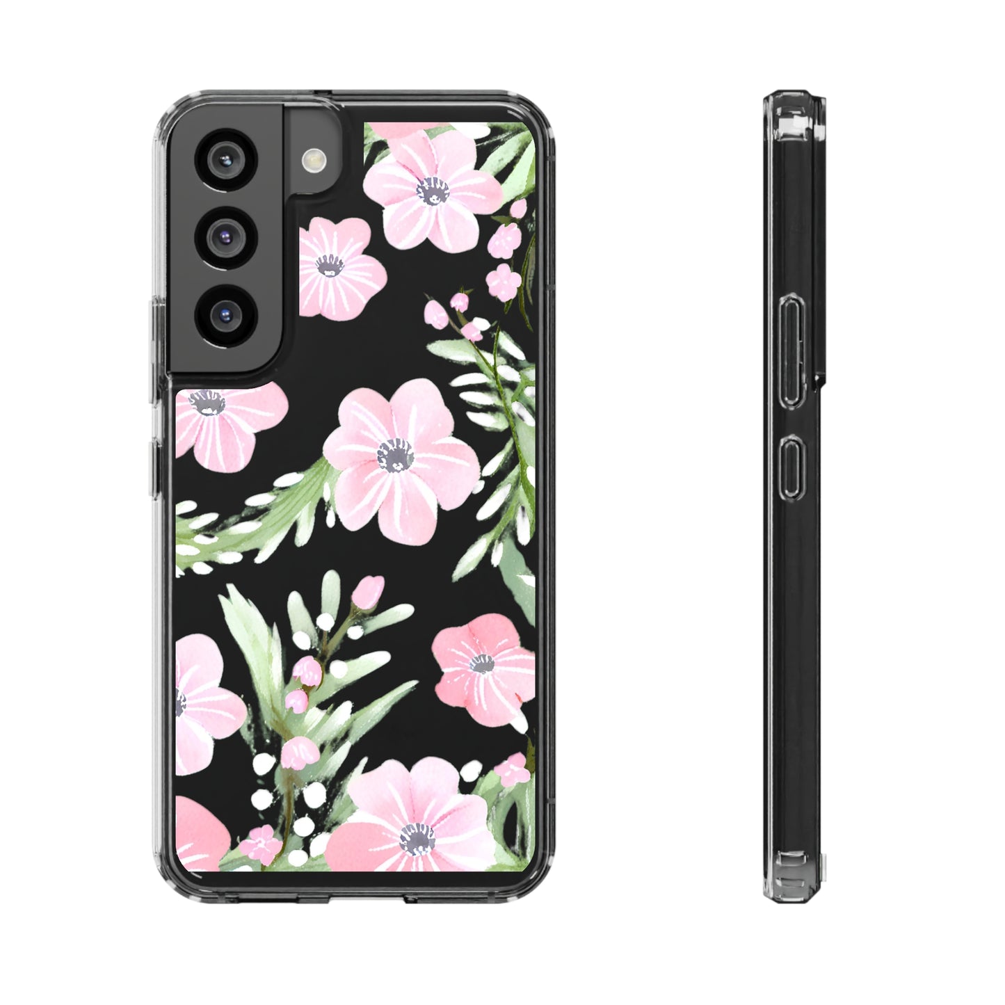 Watercolor Flower Clear Phone Case