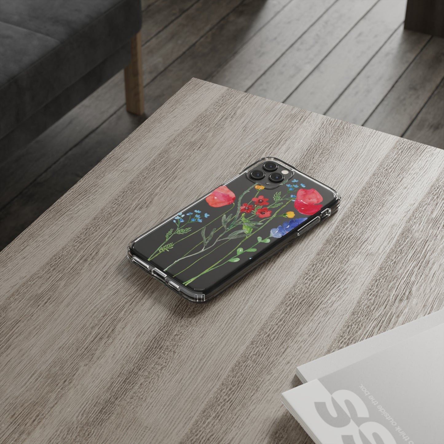 Wildflower Clear Phone Case
